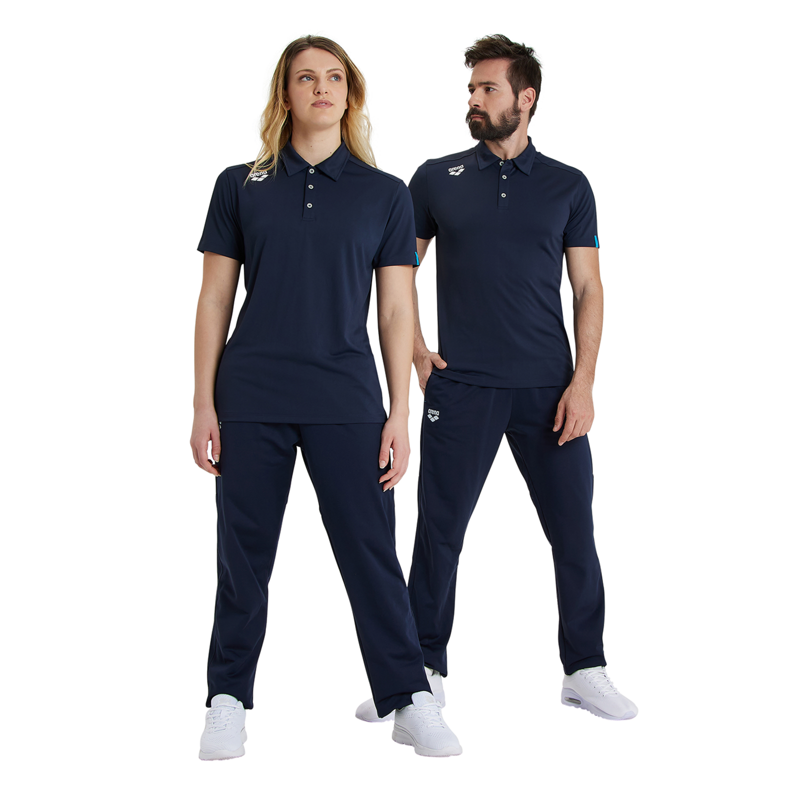 Arena Team Poloshirt Solid in BLAU