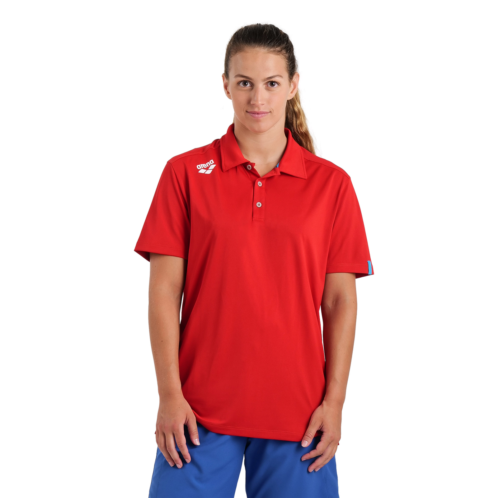 Arena Team Poloshirt Solid in ROT