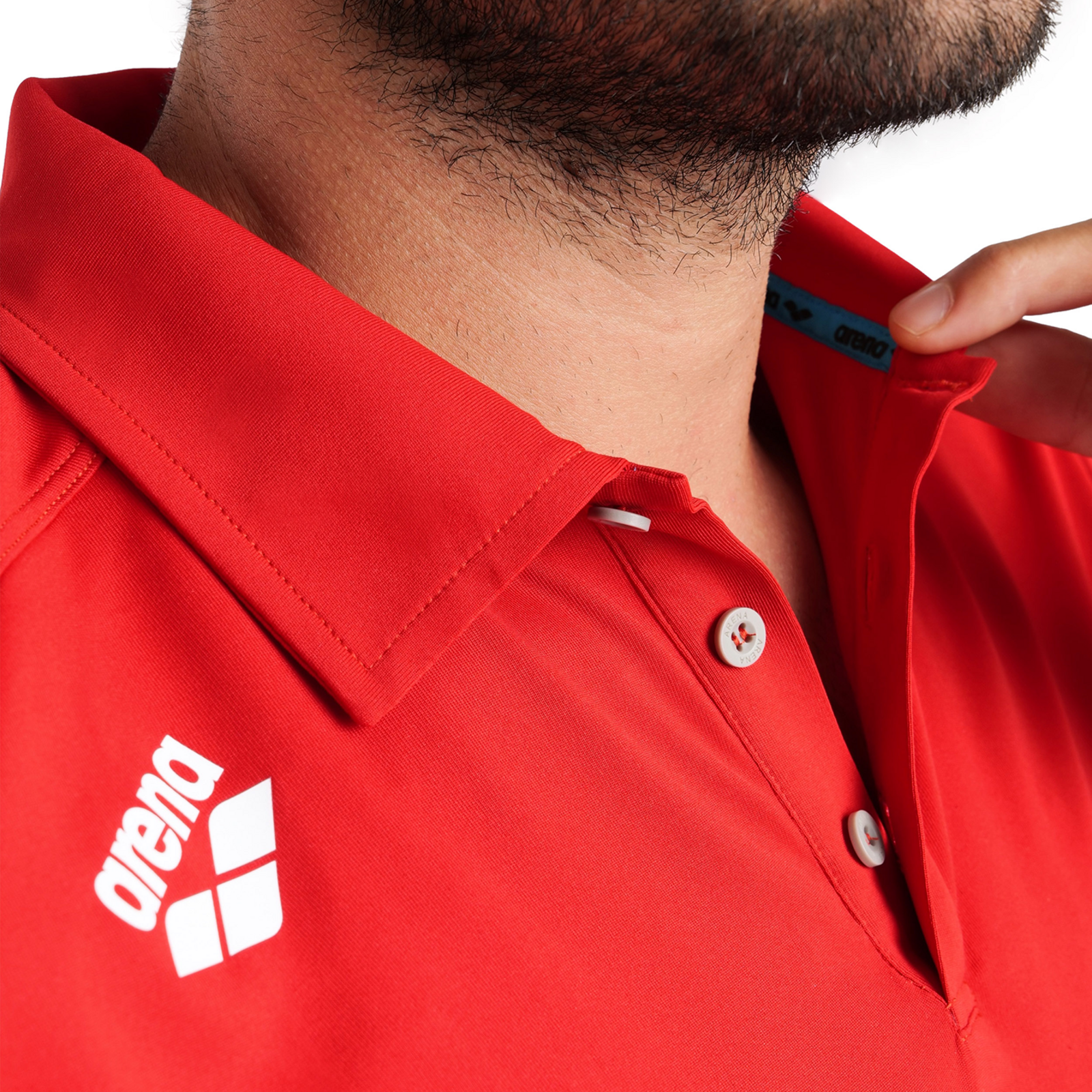Arena Team Poloshirt Solid in ROT