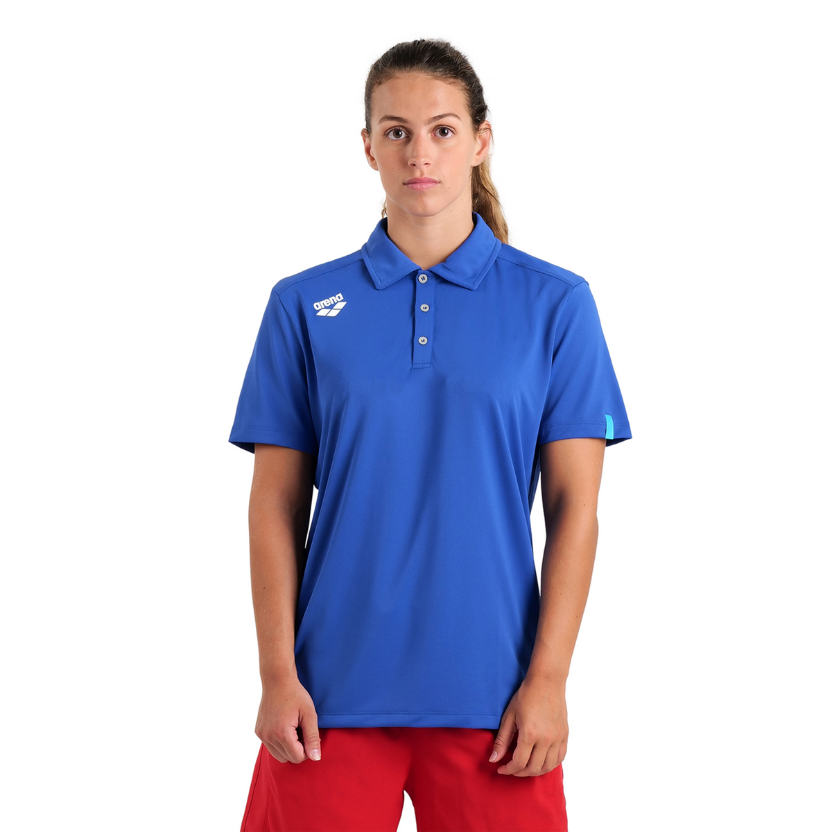 Arena Team Poloshirt Solid in BLAU