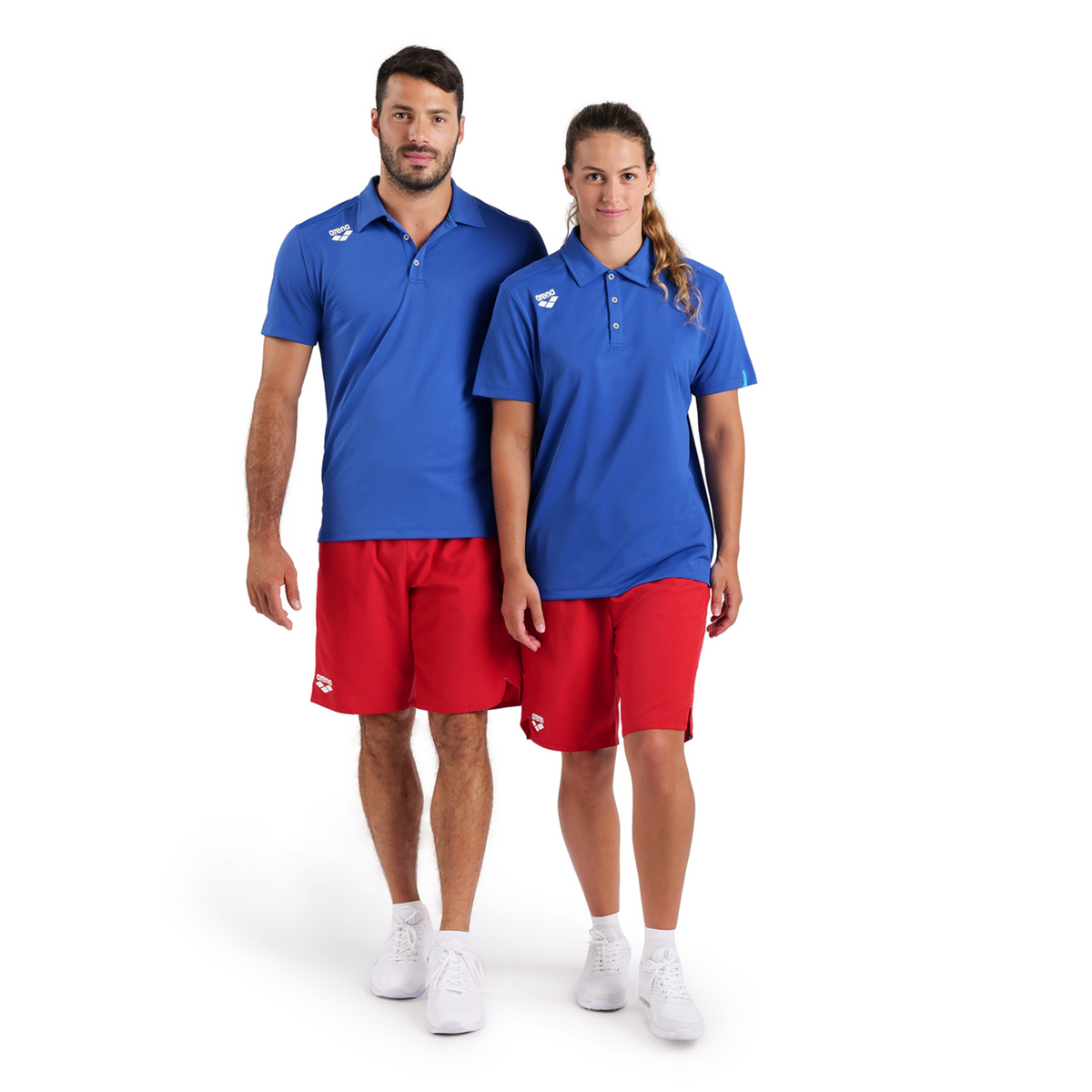 Arena Team Poloshirt Solid in BLAU