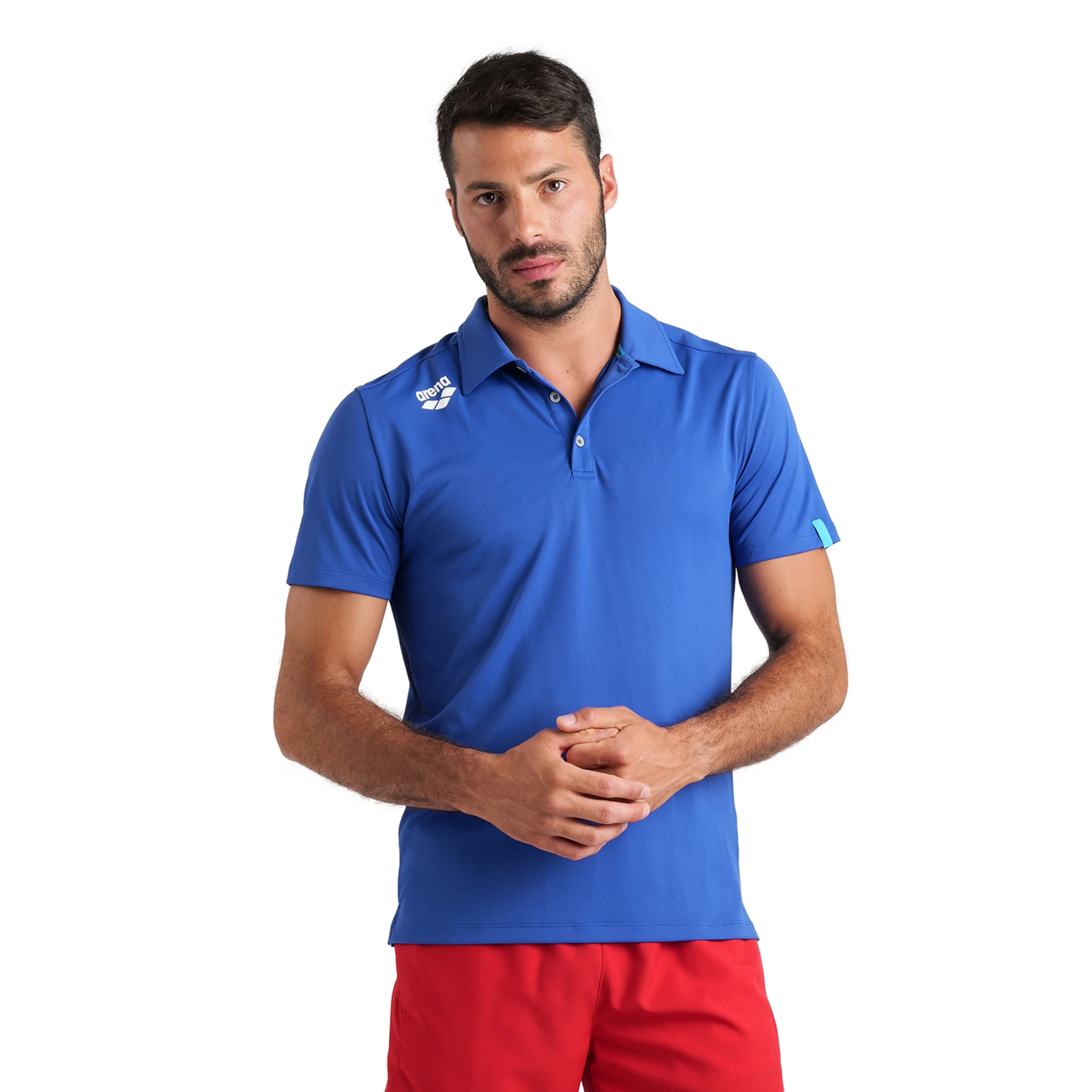 Arena Team Poloshirt Solid in BLAU