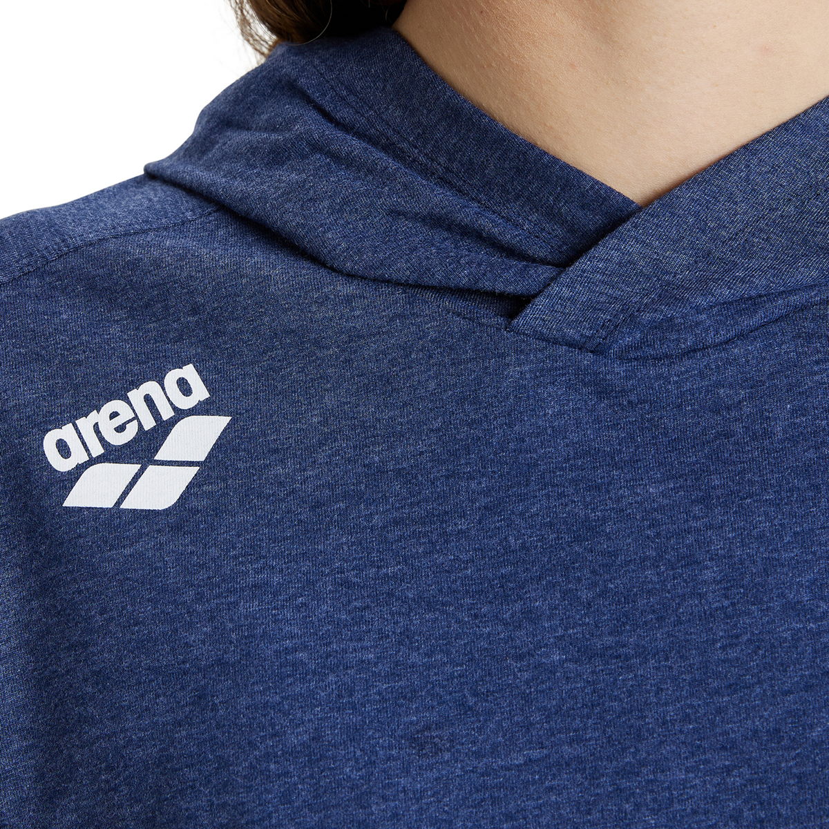 Arena Team Hooded Long Sleeve T-Shirt Panel in BLAU