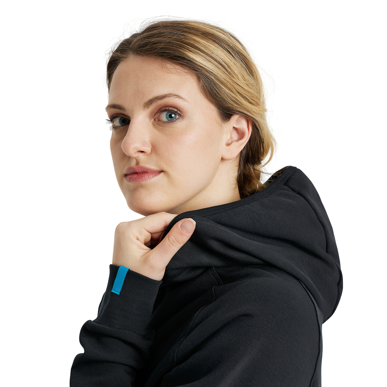 Arena Team Hooded Sweat Panel in SCHWARZ