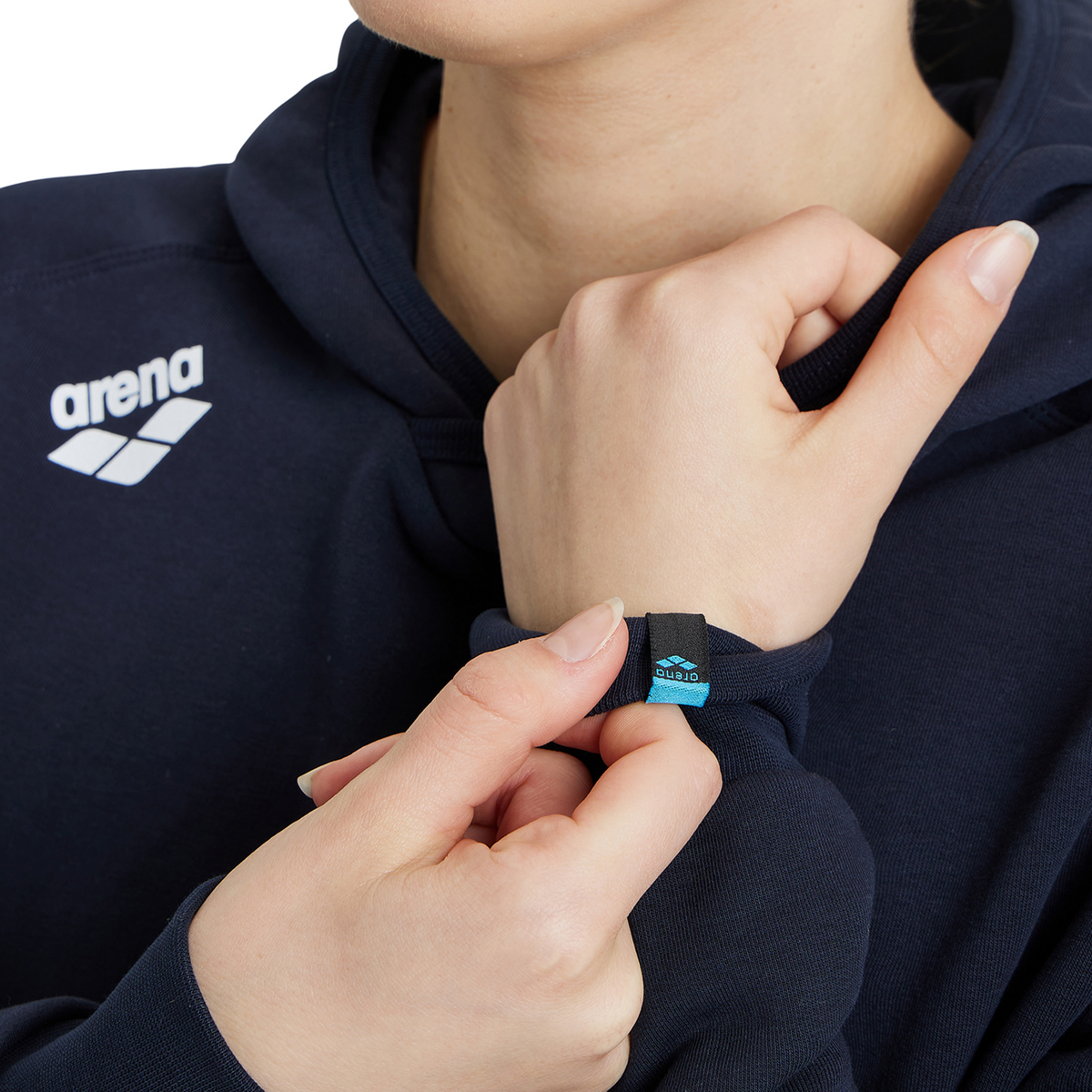 Arena Team Hooded Sweat Panel in SCHWARZ