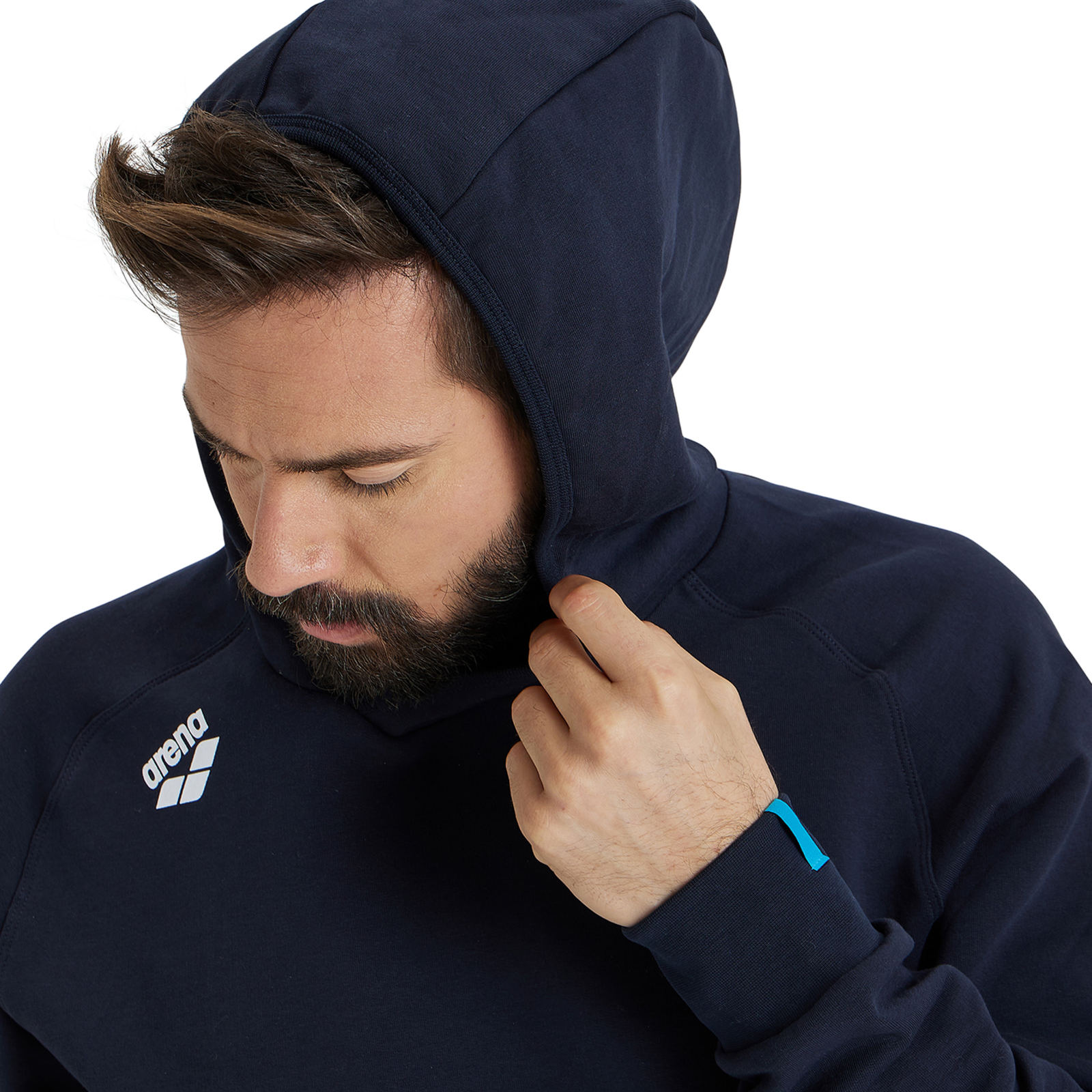 Arena Team Hooded Sweat Panel in SCHWARZ