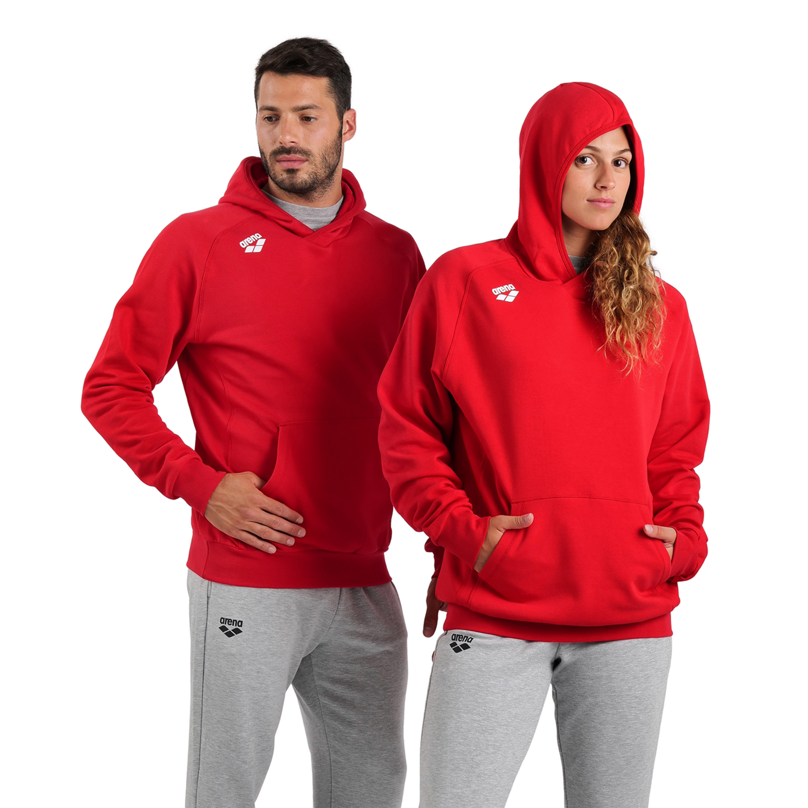 Arena Team Hooded Sweat Panel in ROT