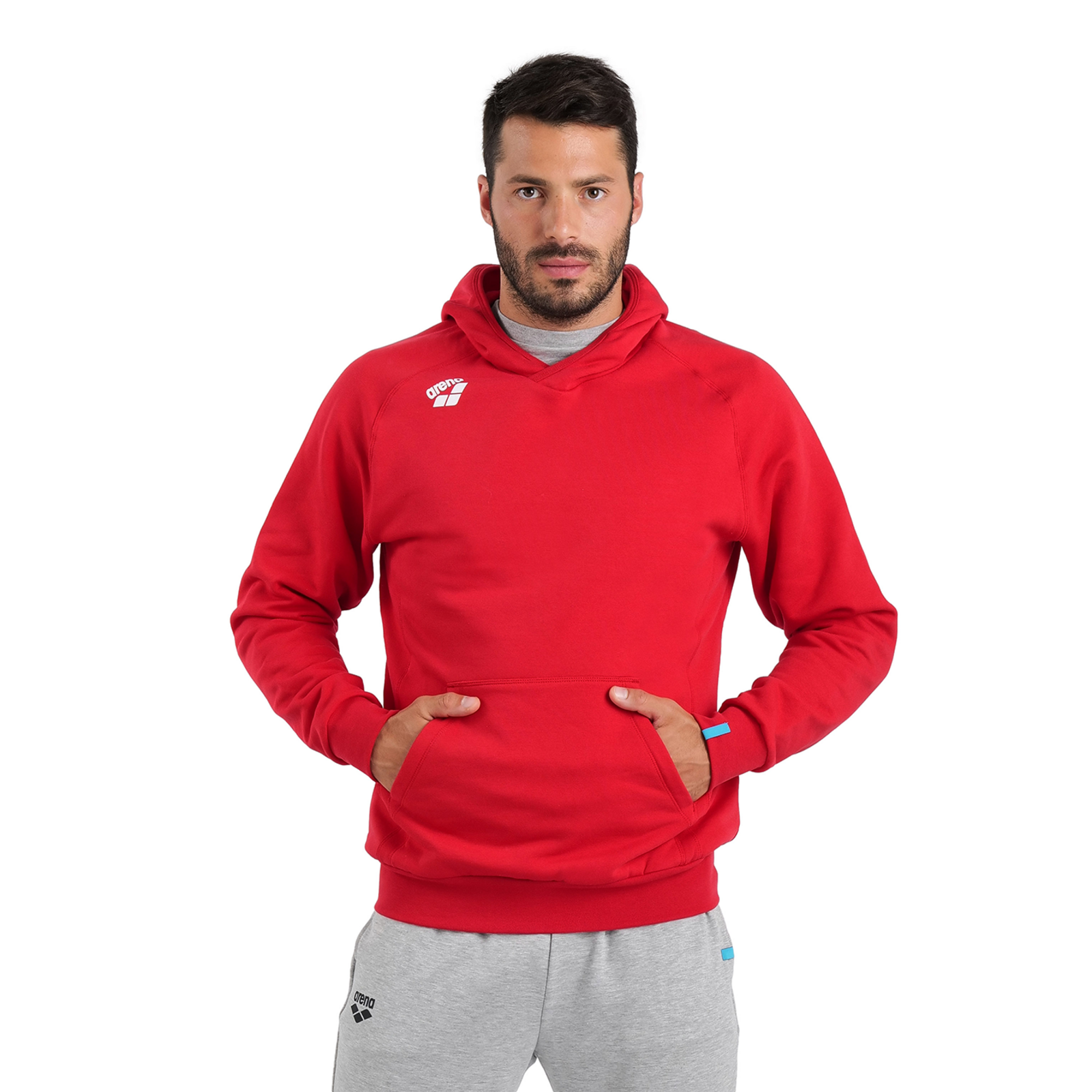 Arena Team Hooded Sweat Panel in ROT