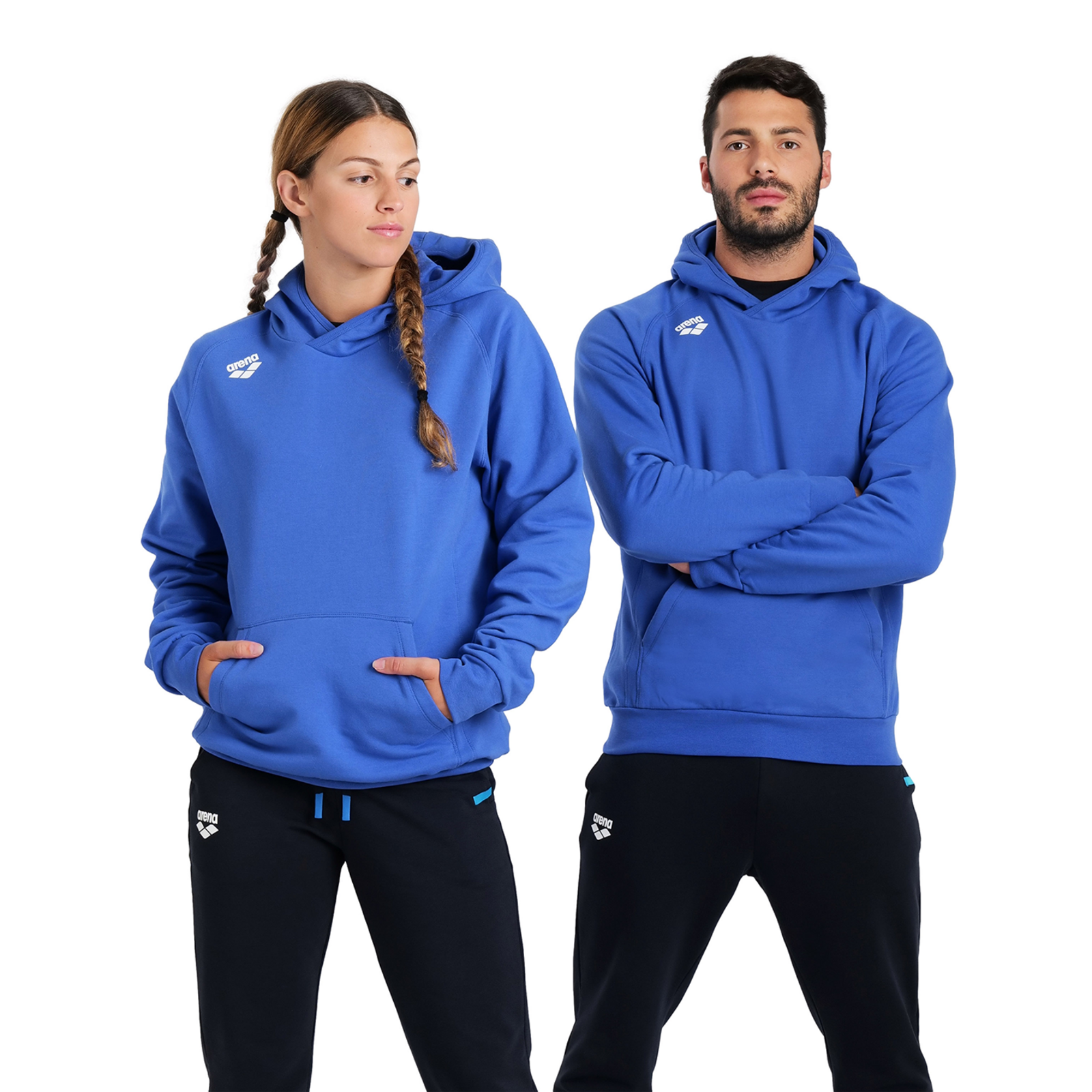 Arena Team Hooded Sweat Panel in BLAU
