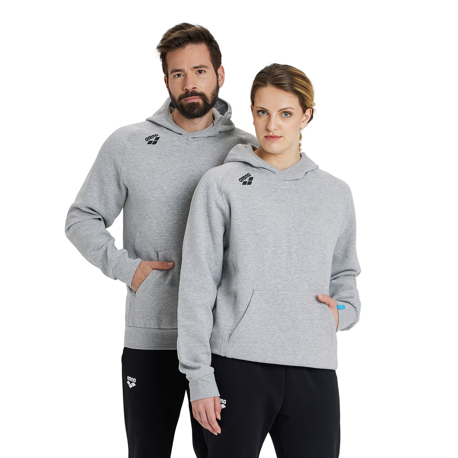 Arena Team Hooded Sweat Panel in GRAU
