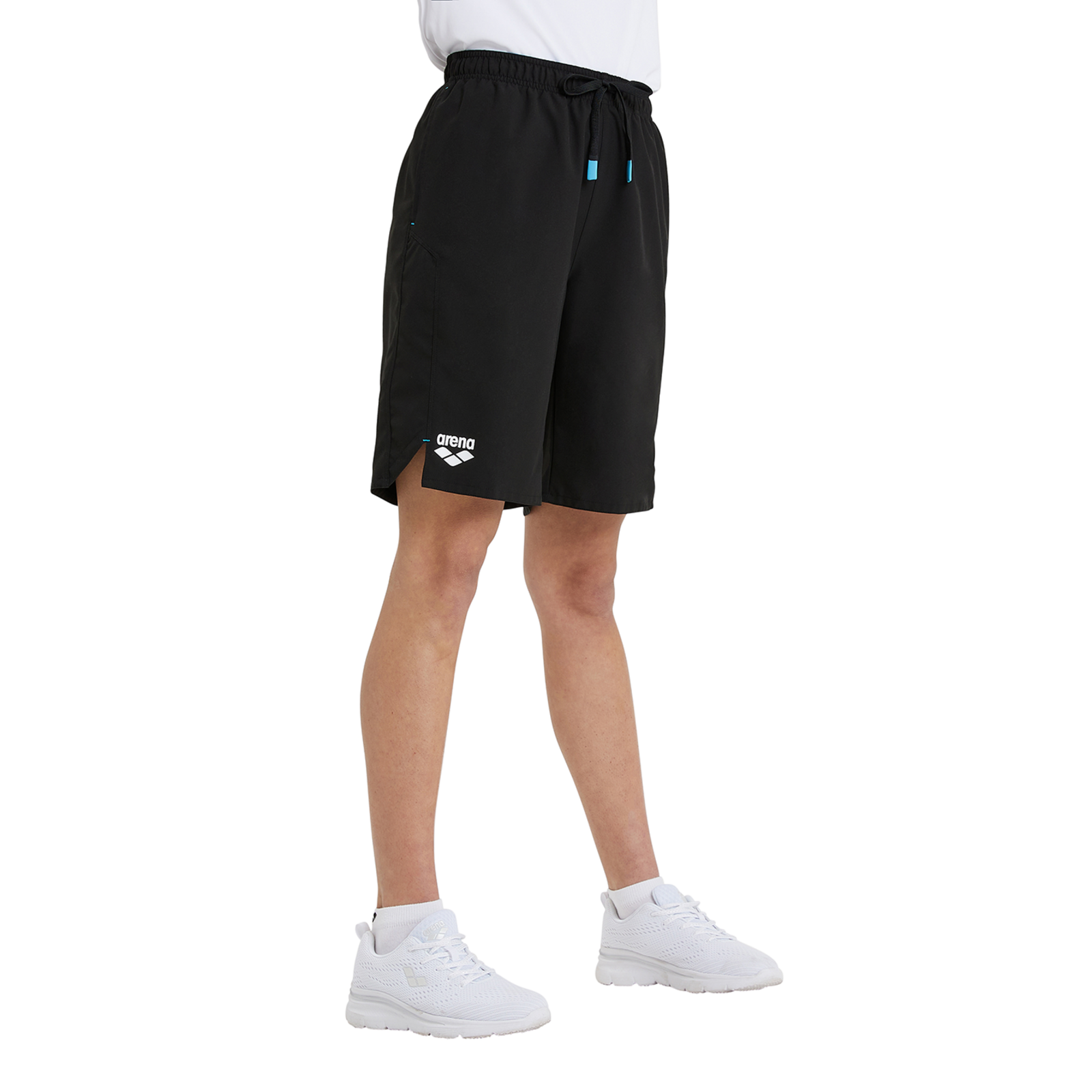 Arena Team Bermuda Panel Short in SCHWARZ