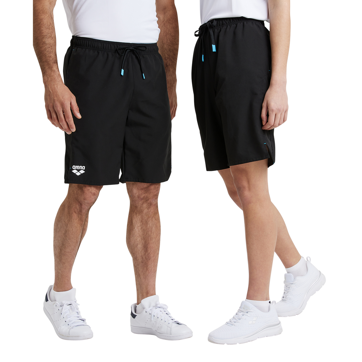 Arena Team Bermuda Panel Short in SCHWARZ