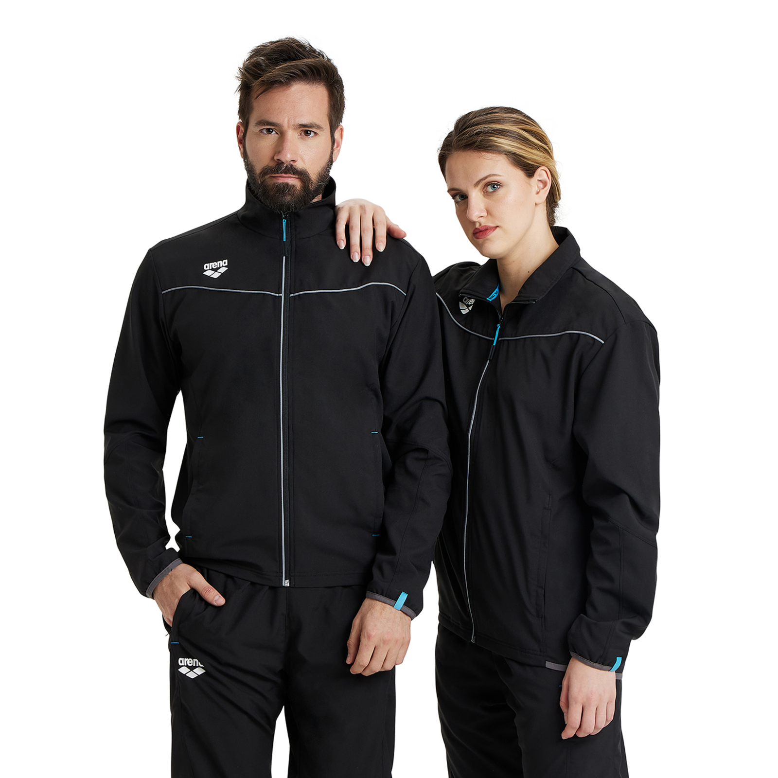 Arena Team Jacket Panel in SCHWARZ