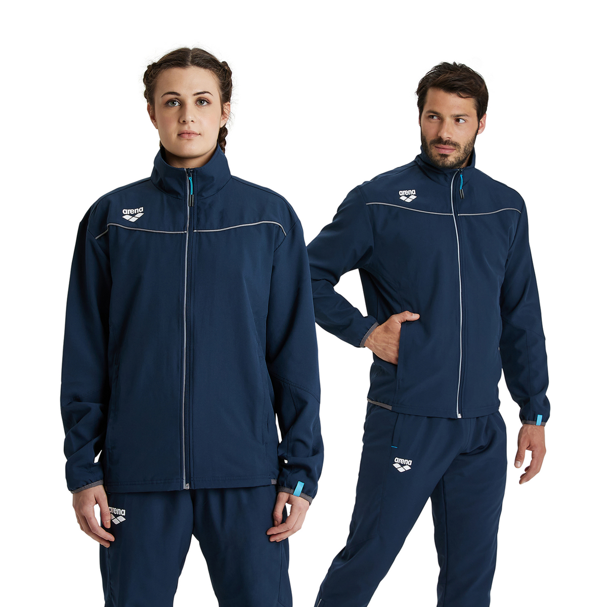 Arena Team Jacket Panel in BLAU