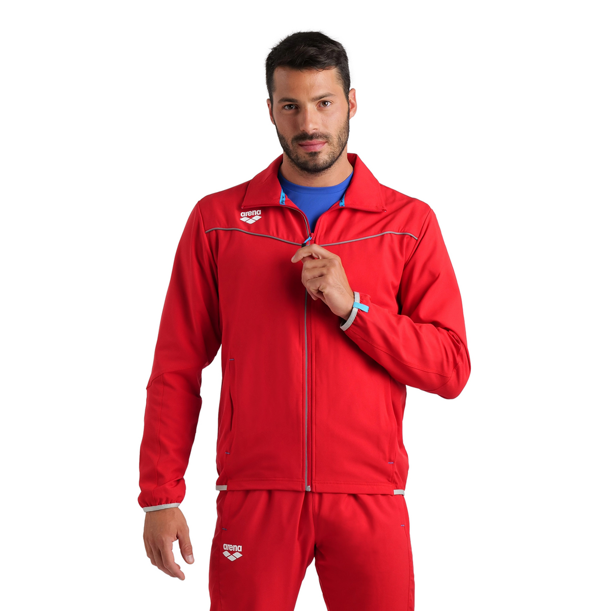 Arena Team Jacket Panel in ROT
