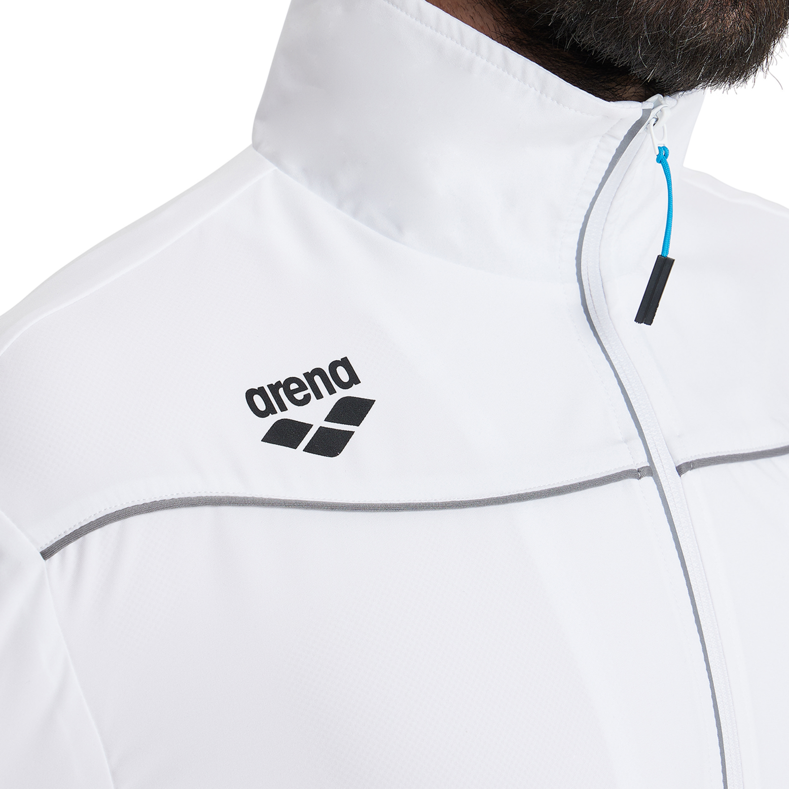Arena Team Jacket Panel in WEISS