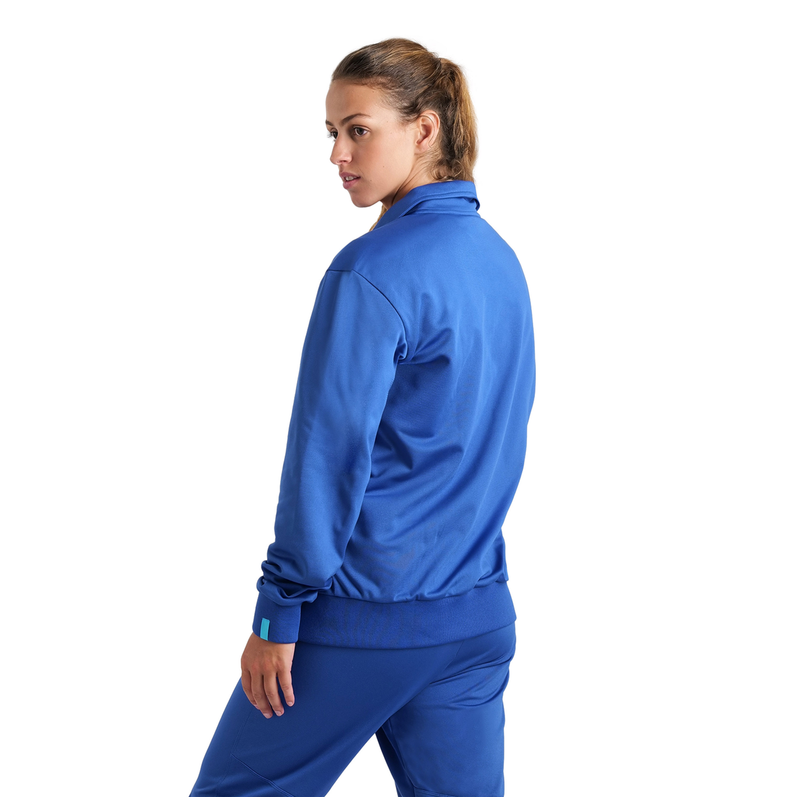 Arena Team Jacket Panel Knitted Poly in BLAU