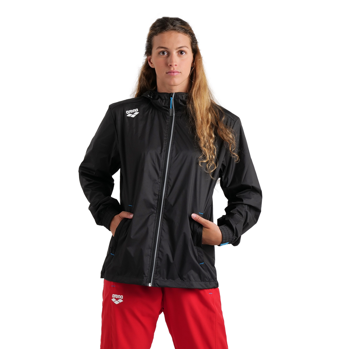 Arena Team Windbreaker Solid in SCHWARZ