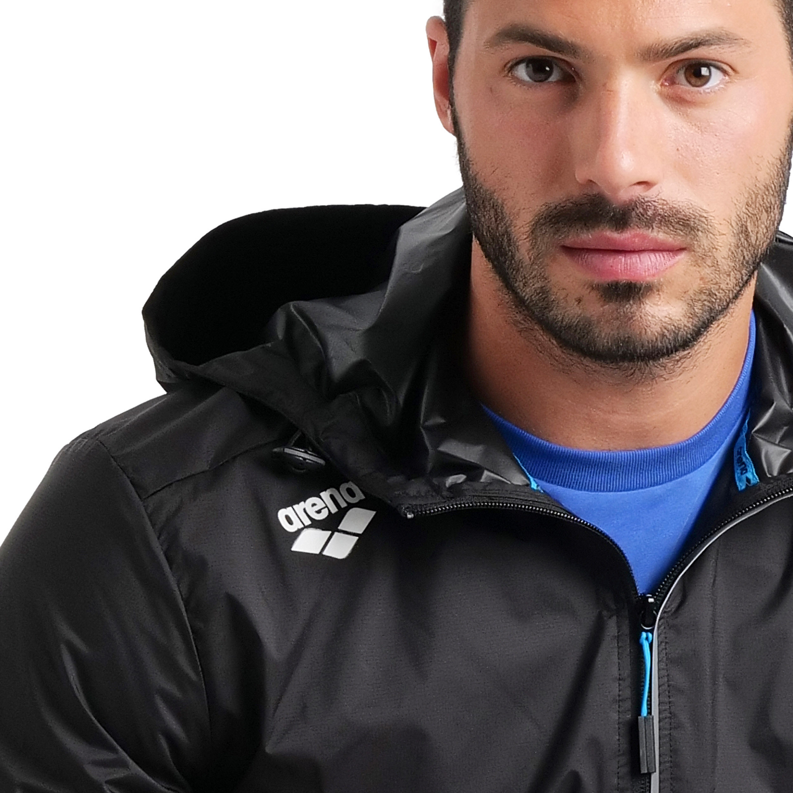 Arena Team Windbreaker Solid in SCHWARZ
