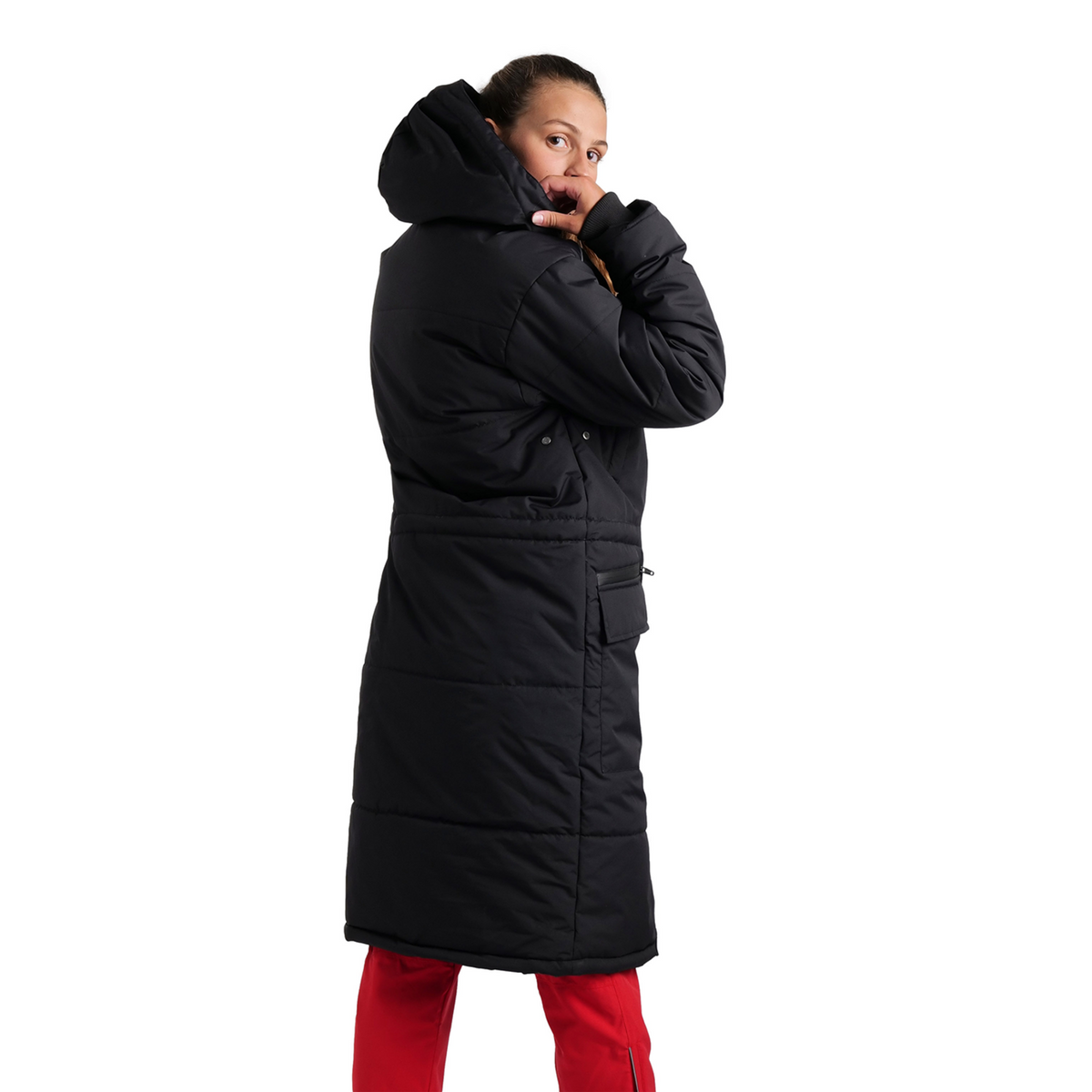 Arena Team Parka Solid in SCHWARZ