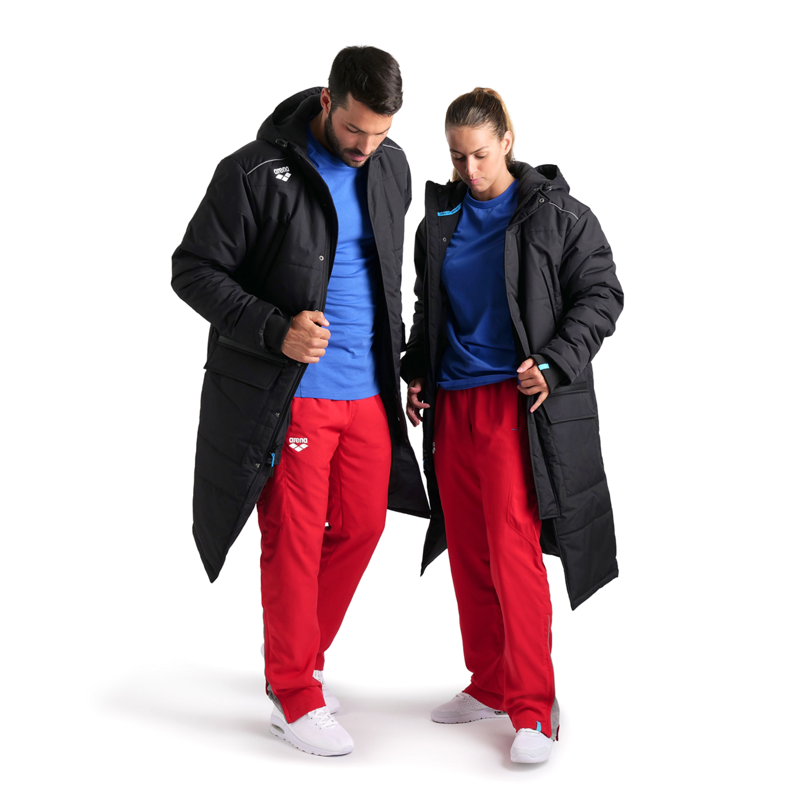 Arena Team Parka Solid in SCHWARZ