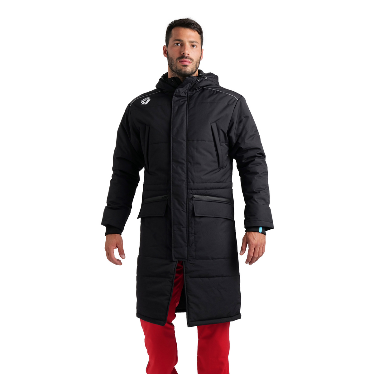 Arena Team Parka Solid in SCHWARZ