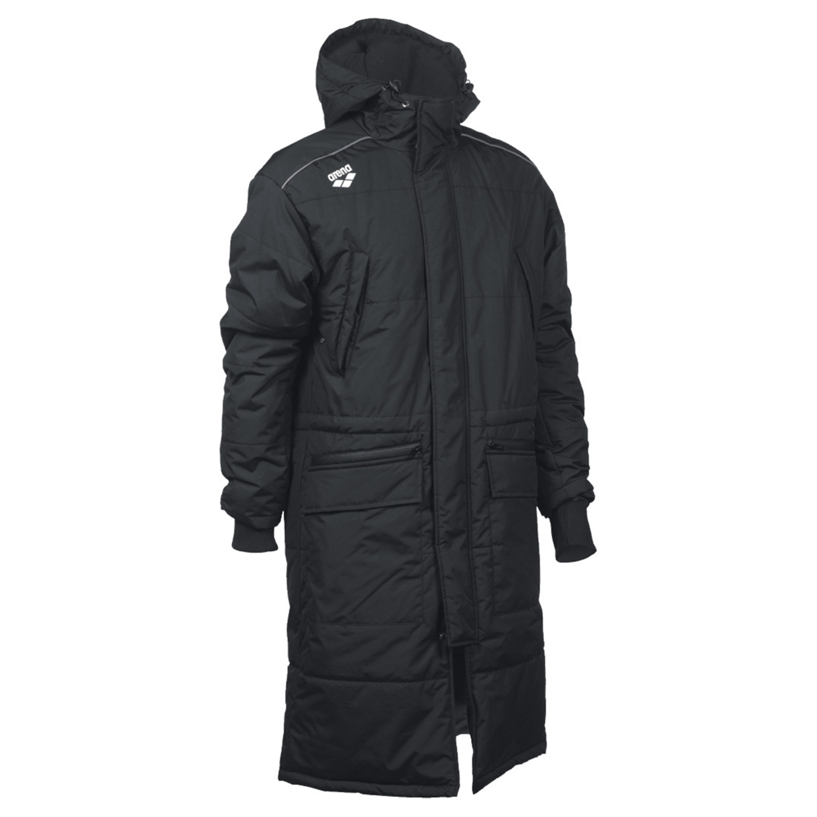 Arena Team Parka Solid in SCHWARZ