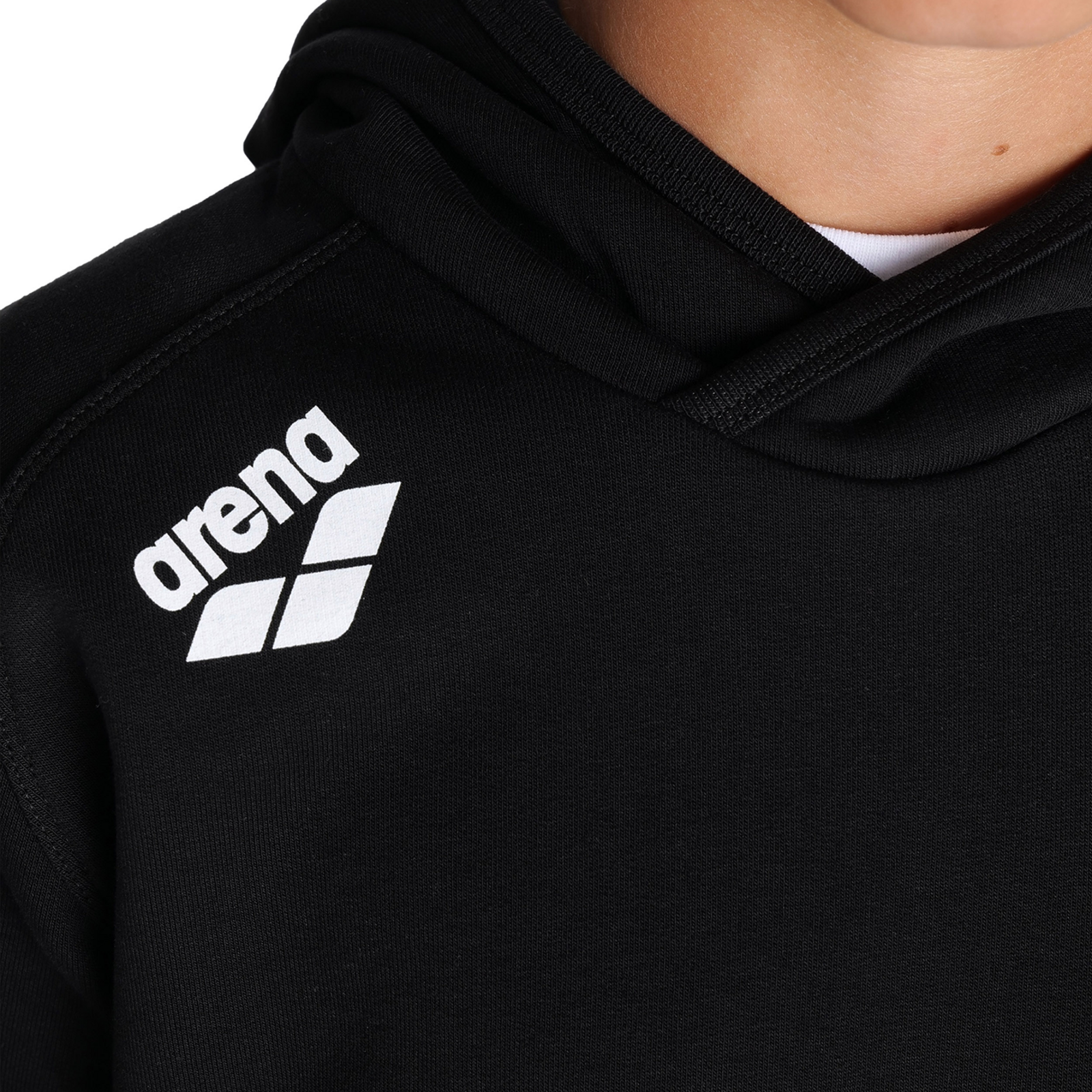 Arena Team Hooded Sweat Panel in SCHWARZ