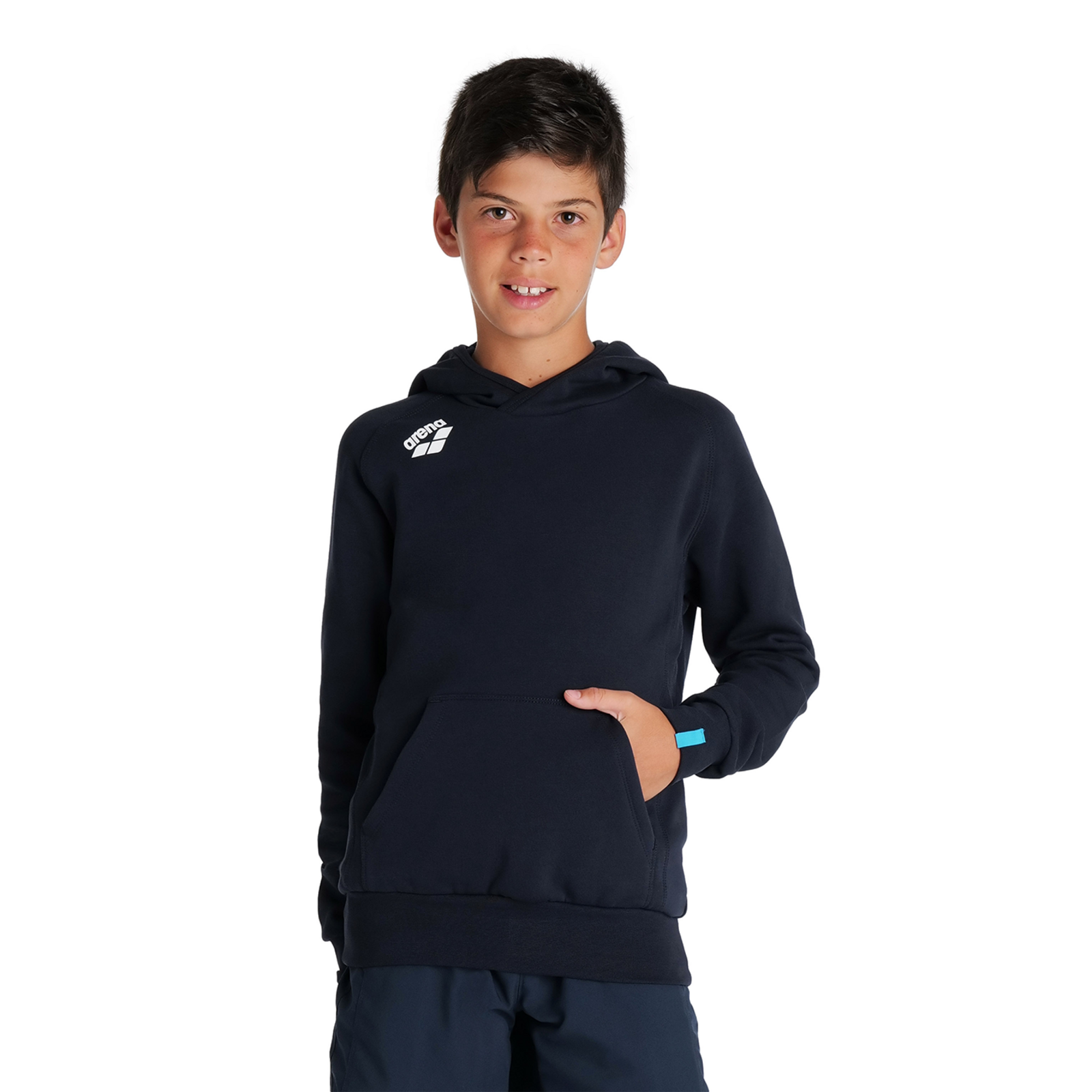 Arena Team Hooded Sweat Panel in SCHWARZ