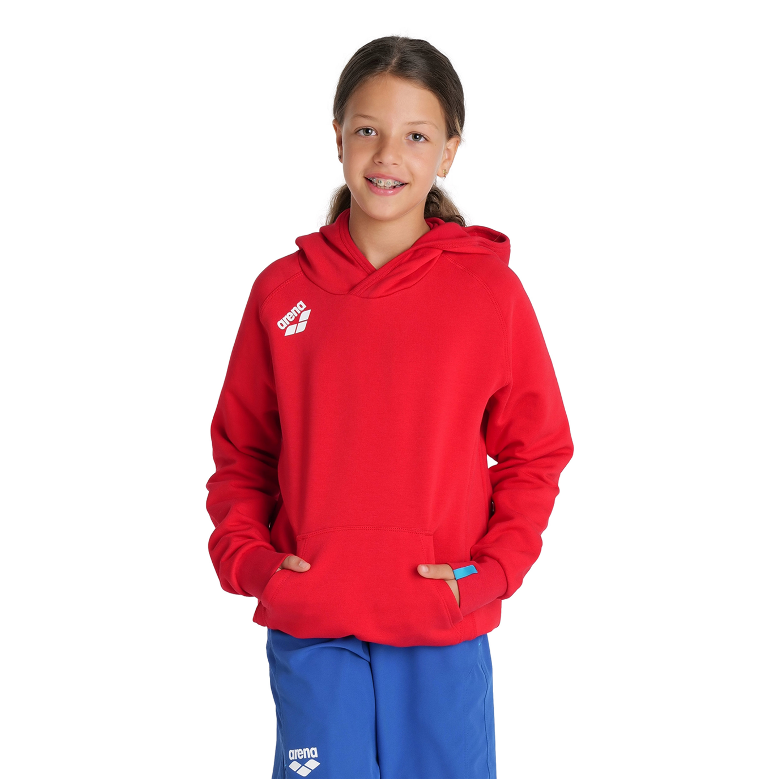 Arena Team Hooded Sweat Panel in ROT