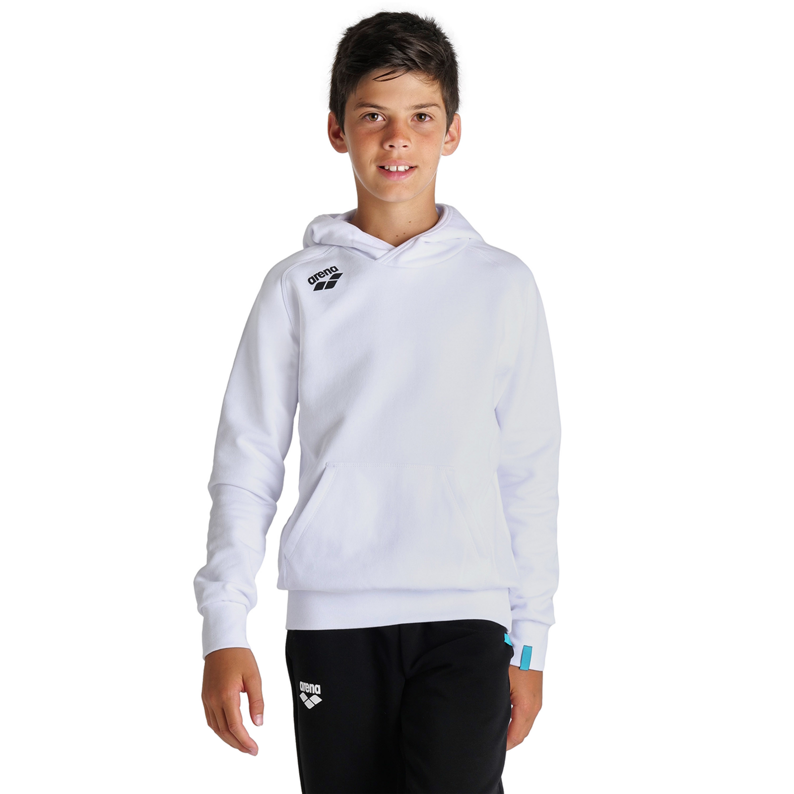 Arena Team Hooded Sweat Panel in WEISS