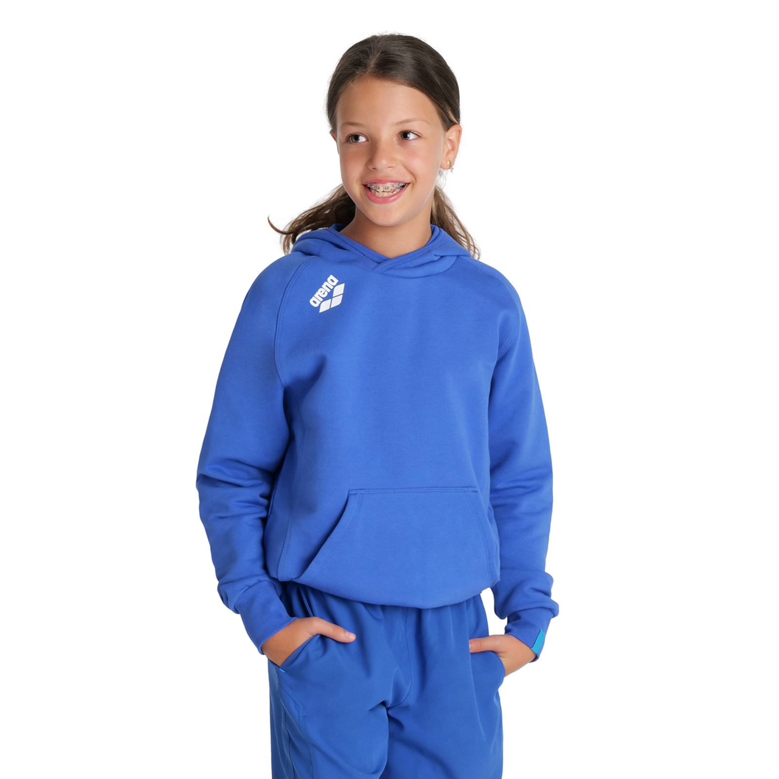 Arena Team Hooded Sweat Panel in BLAU