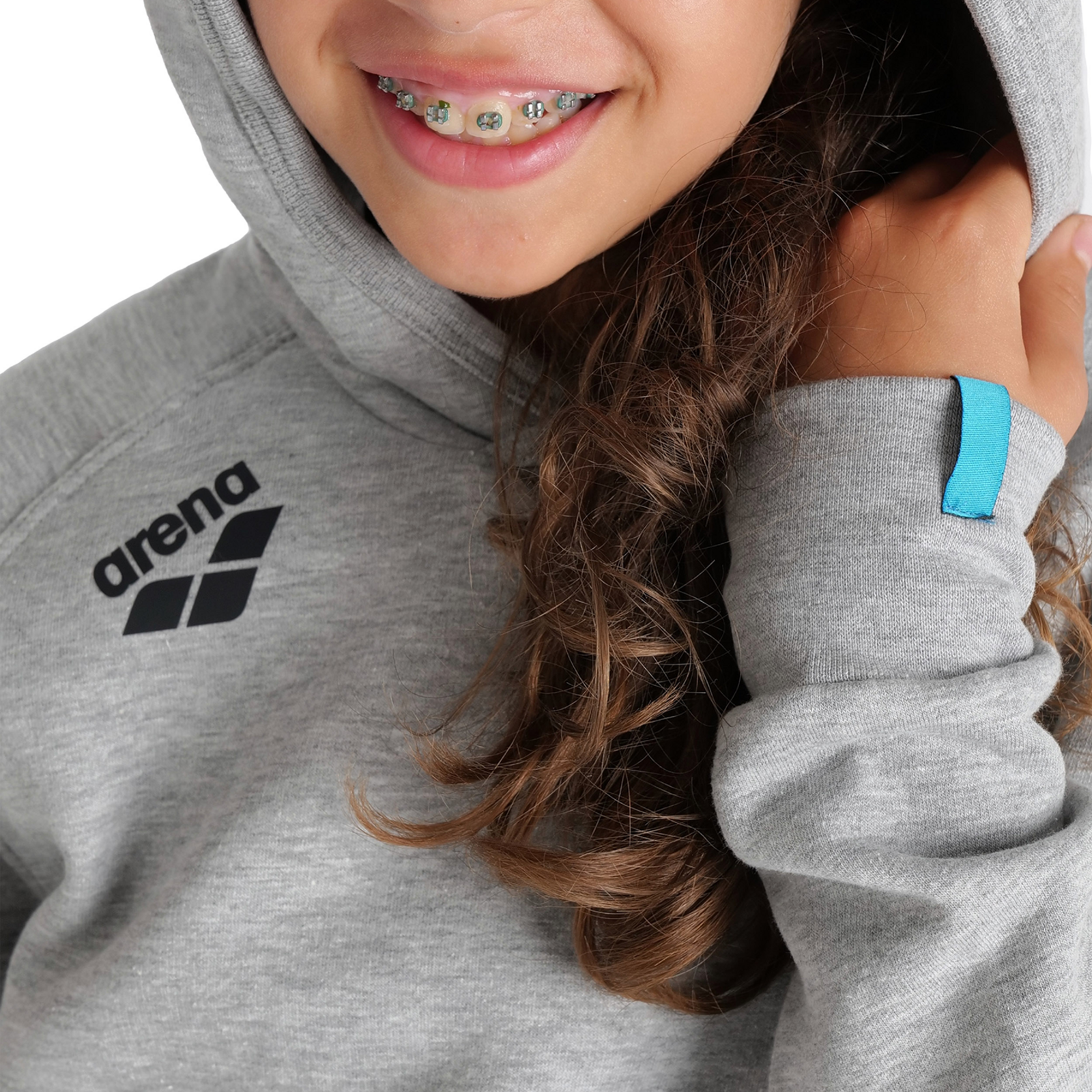 Arena Team Hooded Sweat Panel in GRAU