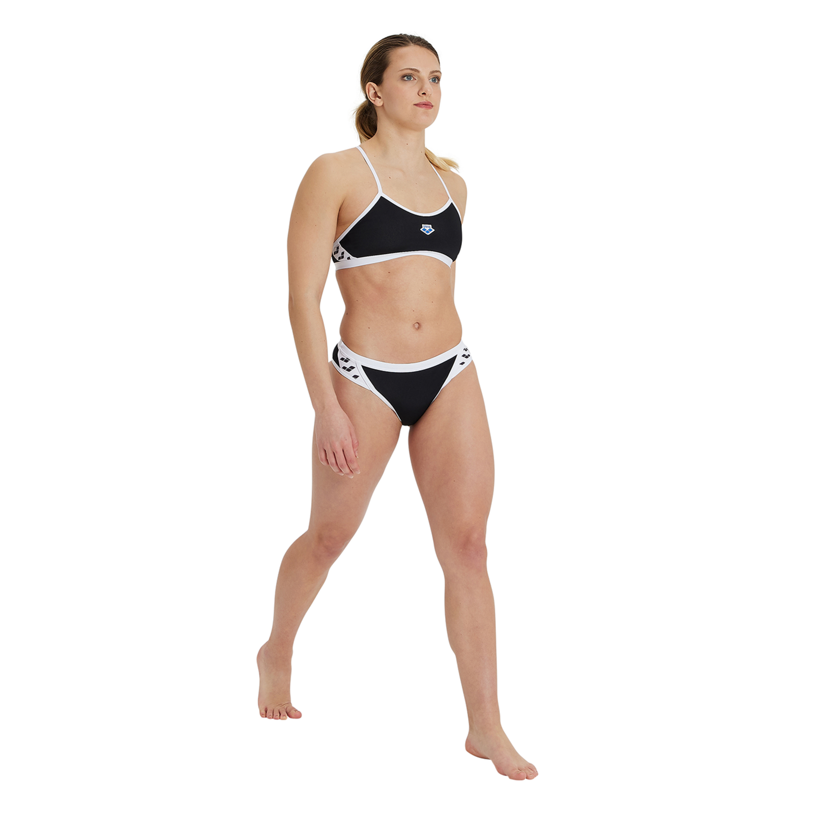 Arena Arena Icons Bikini Cross Back Solid Bikini in SCHWARZ
