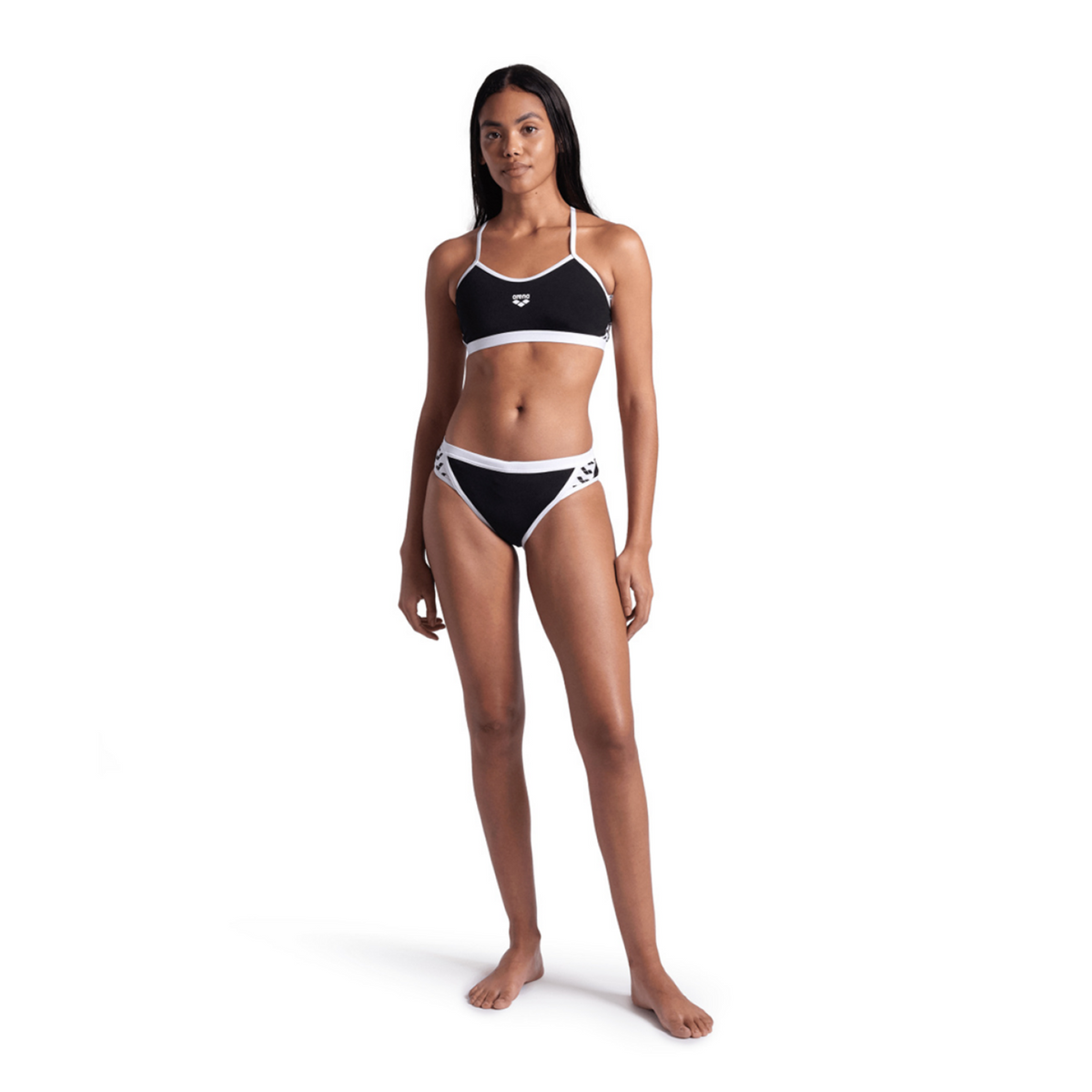 Arena Arena Icons Bikini Cross Back Solid Bikini in SCHWARZ