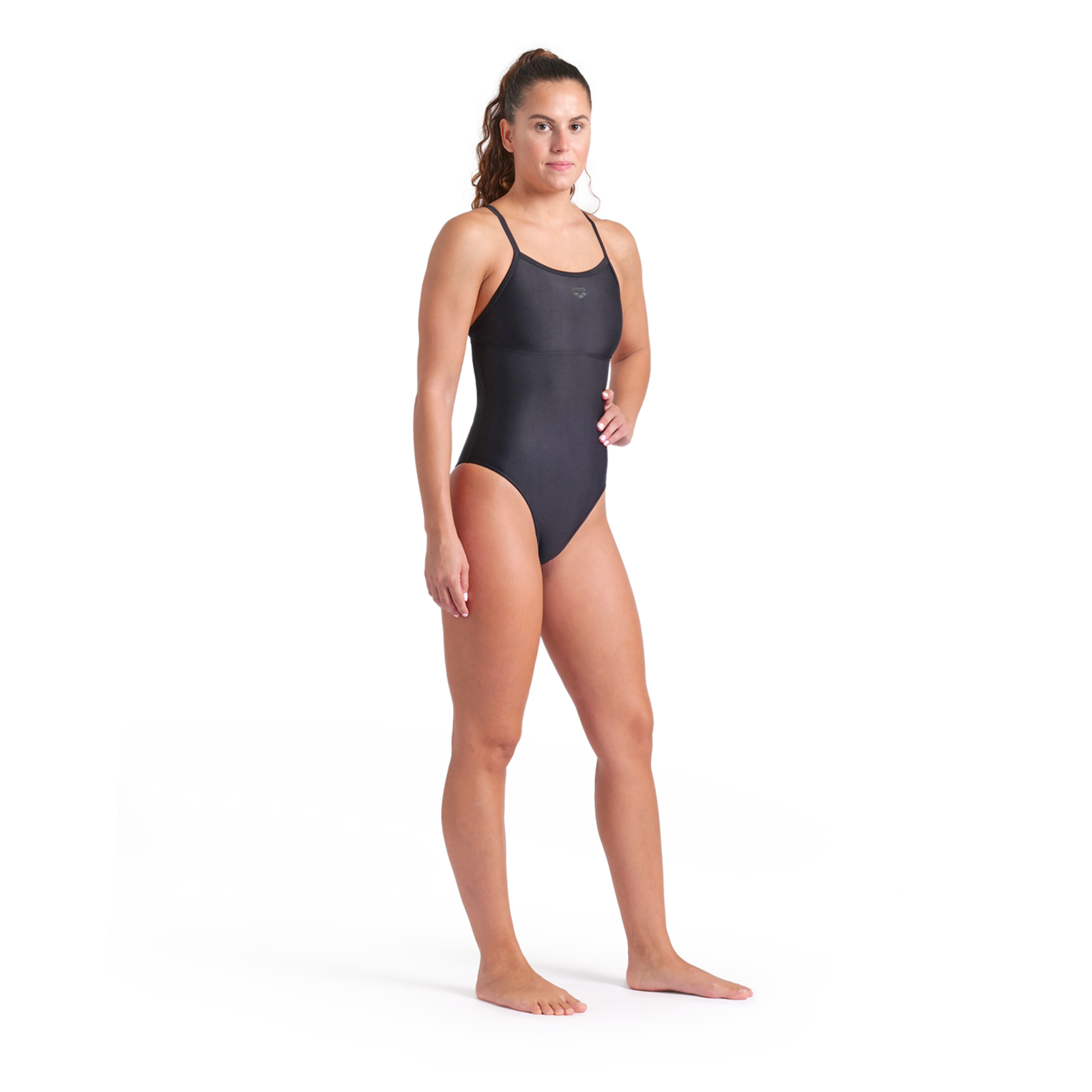 Arena W Arena Solid Swimsuit Lightdrop Back B Badeanzug in SCHWARZ