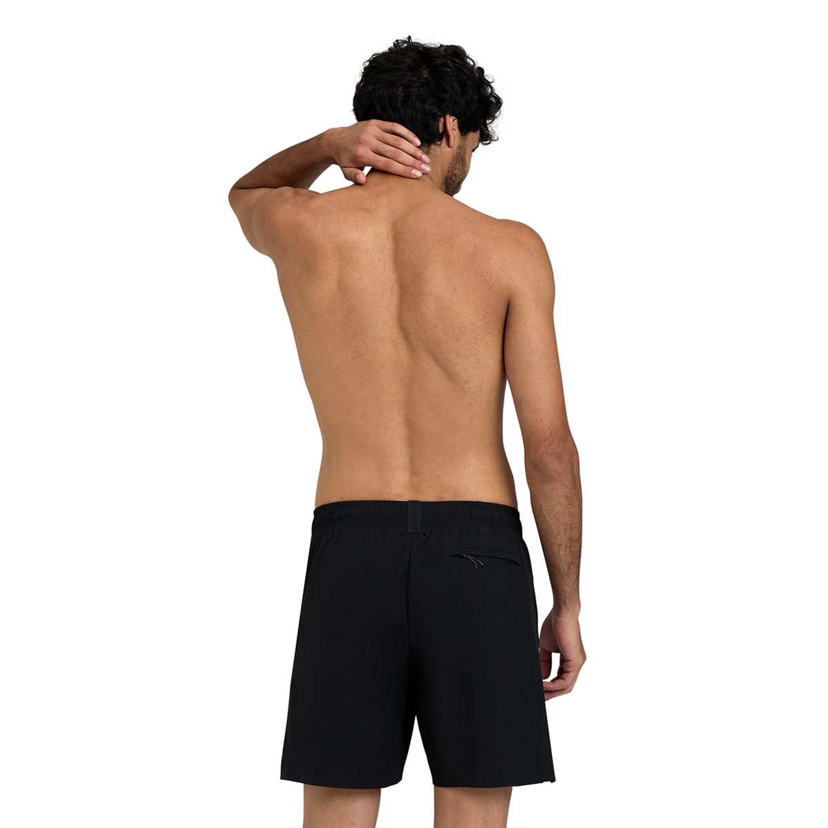 Arena M Arena Evo Beach Boxer Solid Beach Short in SCHWARZ