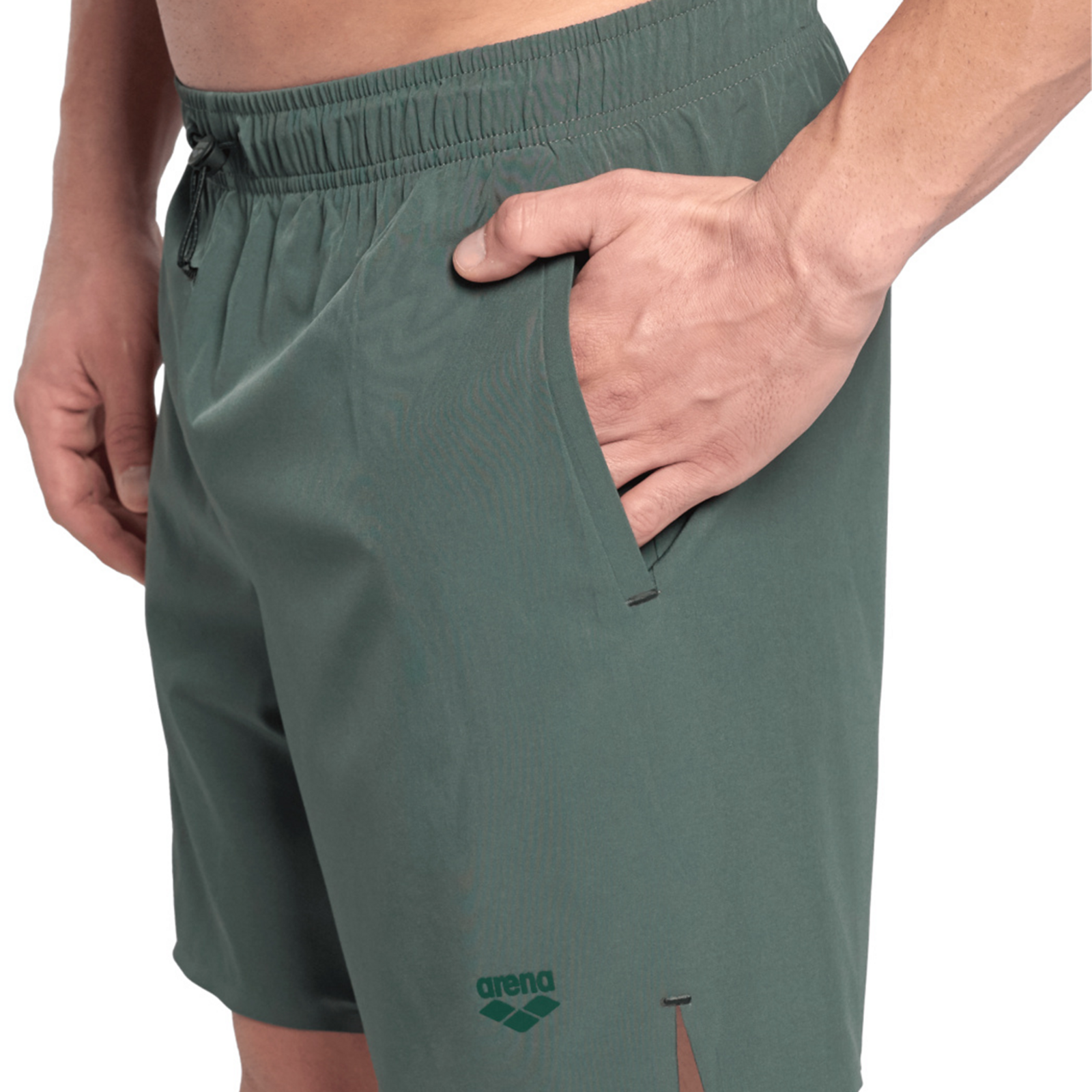 Arena M Arena Evo Beach Boxer Solid Beach Short in GRÜN