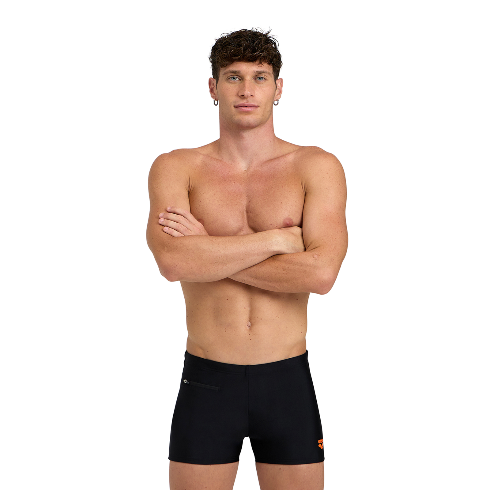 Arena Arena Zip Swim Short in SCHWARZ