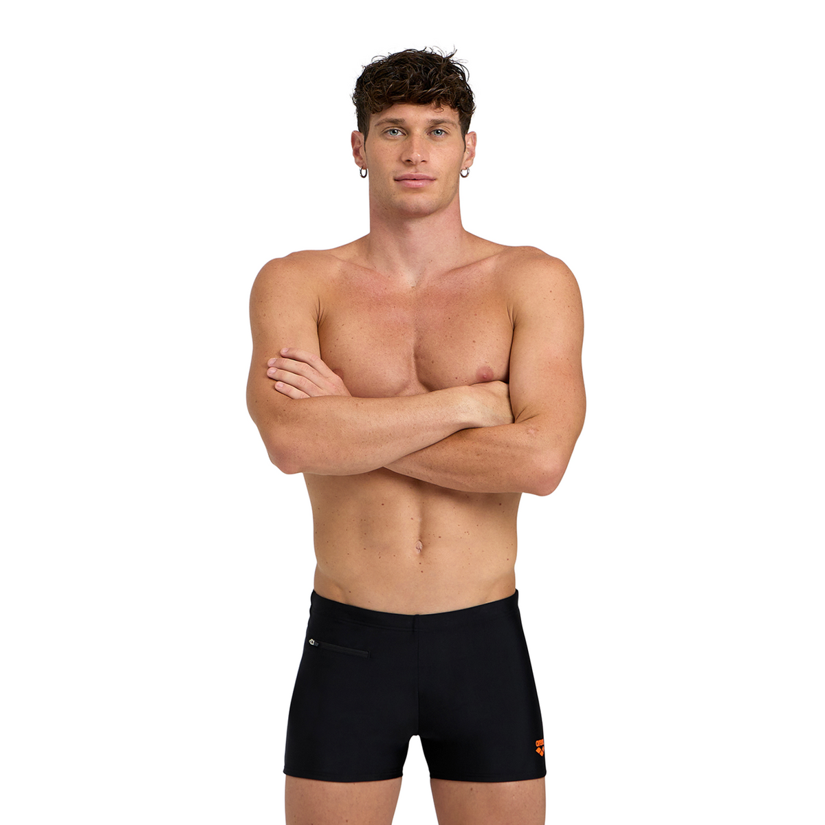 Arena Arena Zip Swim Short in SCHWARZ