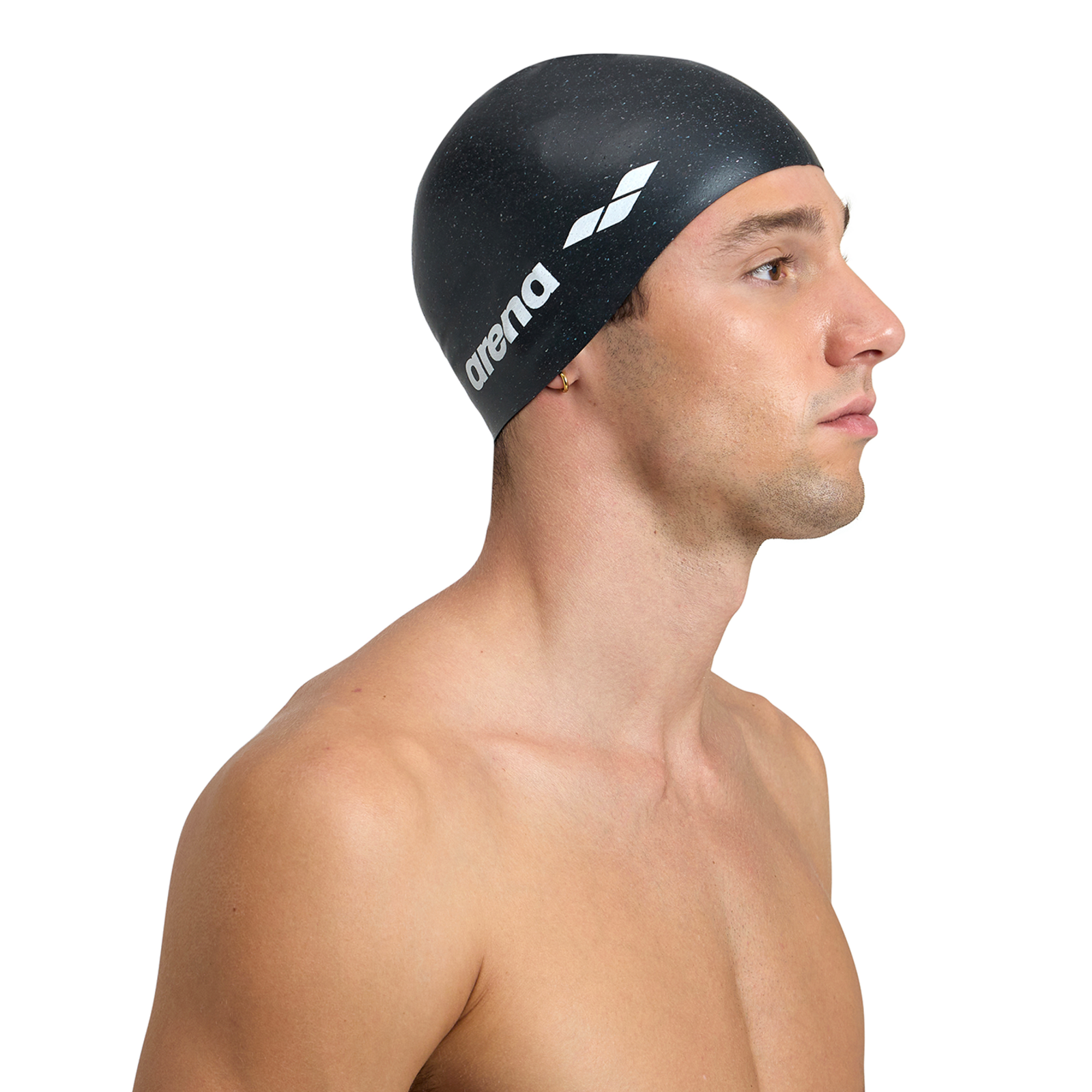 Arena Silicone Cap Trainingsbadekappe in SCHWARZ