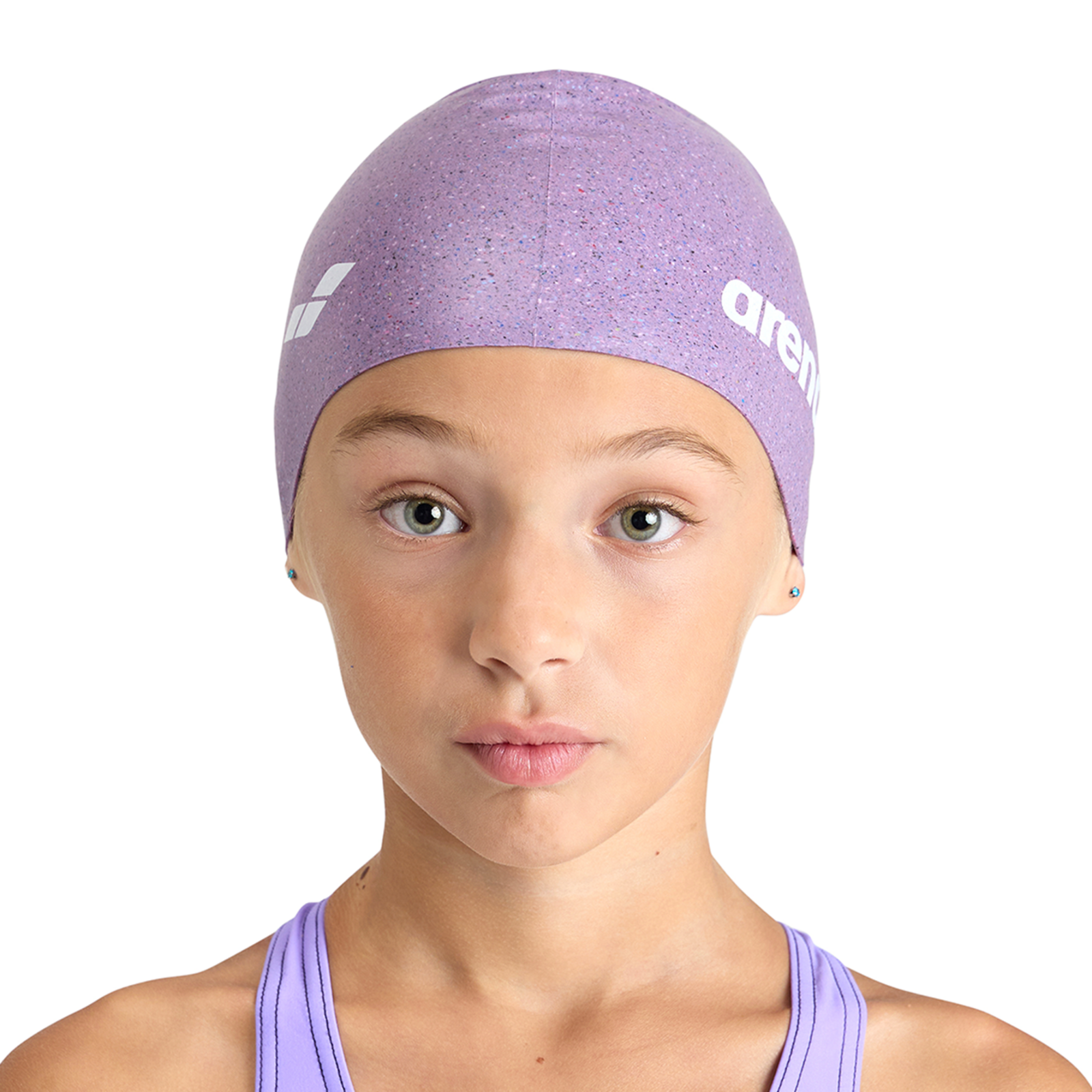 Arena Jr Silicone Cap Trainingsbadekappe in VIOLETT