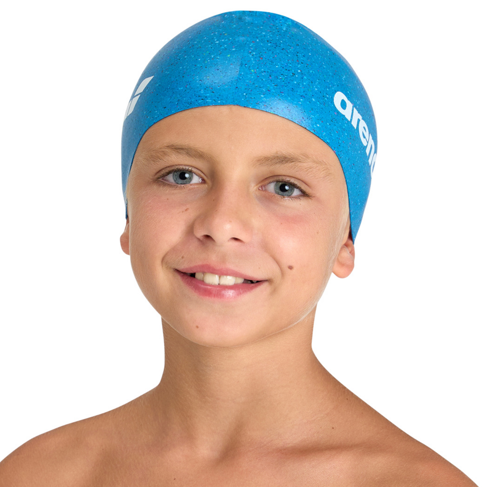 Arena Jr Silicone Cap Trainingsbadekappe in BLAU