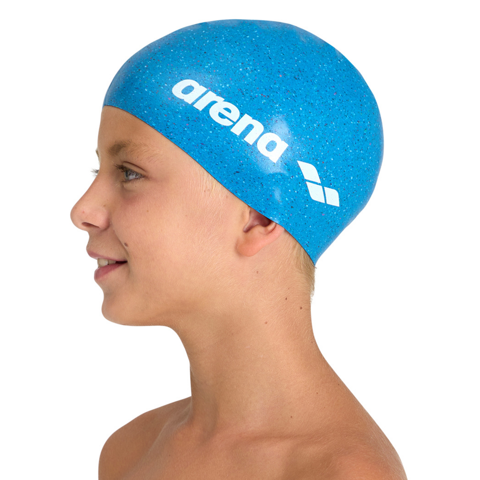 Arena Jr Silicone Cap Trainingsbadekappe in BLAU