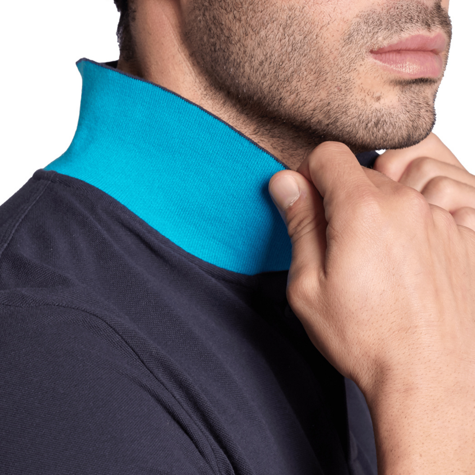 Arena M Poloshirt Solid Cotton Piquet in BLAU