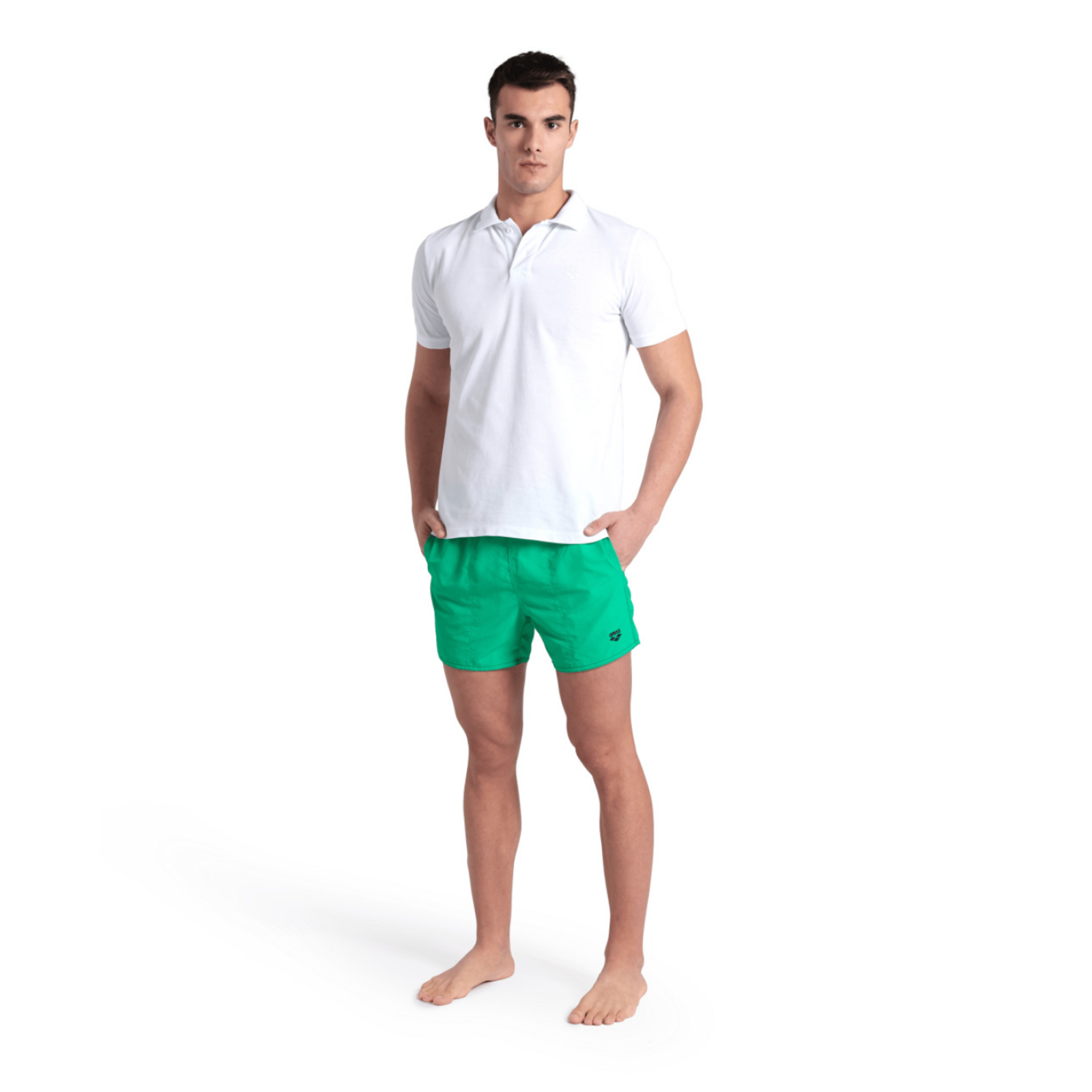 Arena M Poloshirt Solid Cotton Piquet in