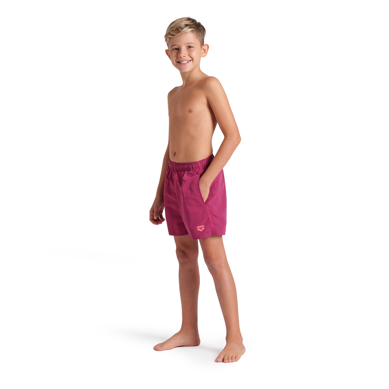 Arena Beach Boxer Solid R in ROT