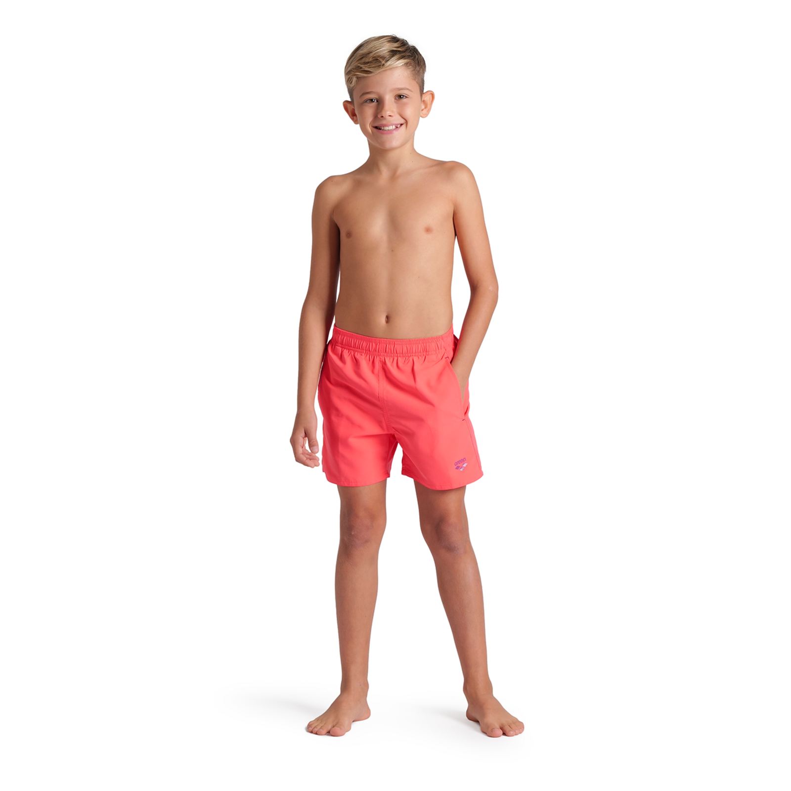 Arena Beach Boxer Solid R in ROT