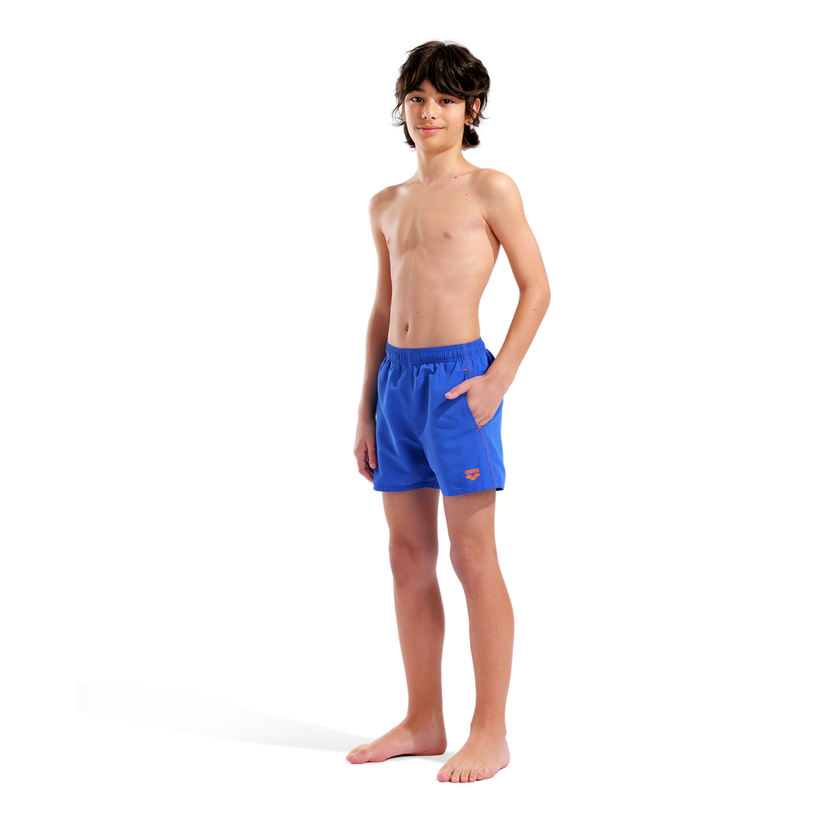 Arena Beach Boxer Solid R in BLAU