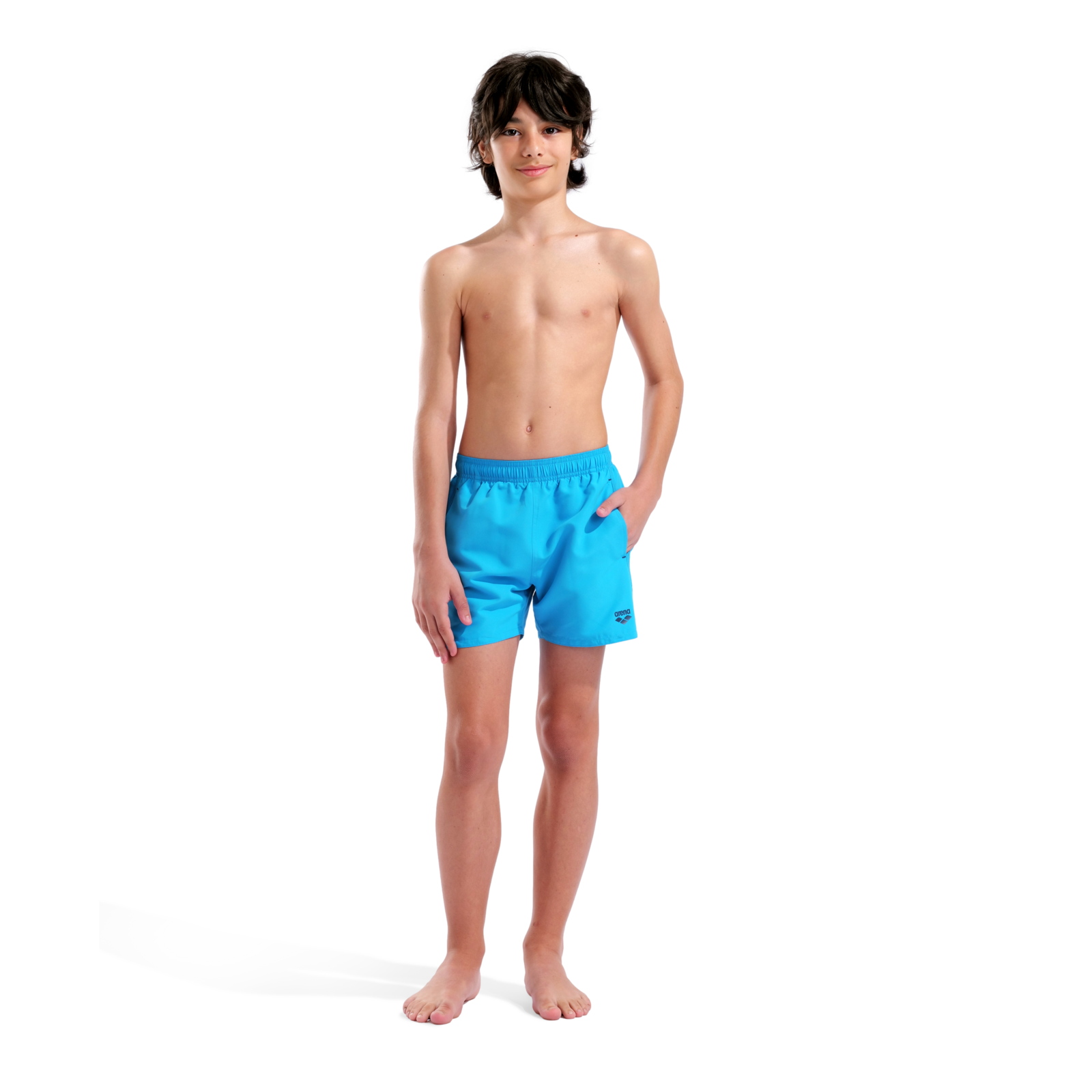 Arena Beach Boxer Solid R in BLAU